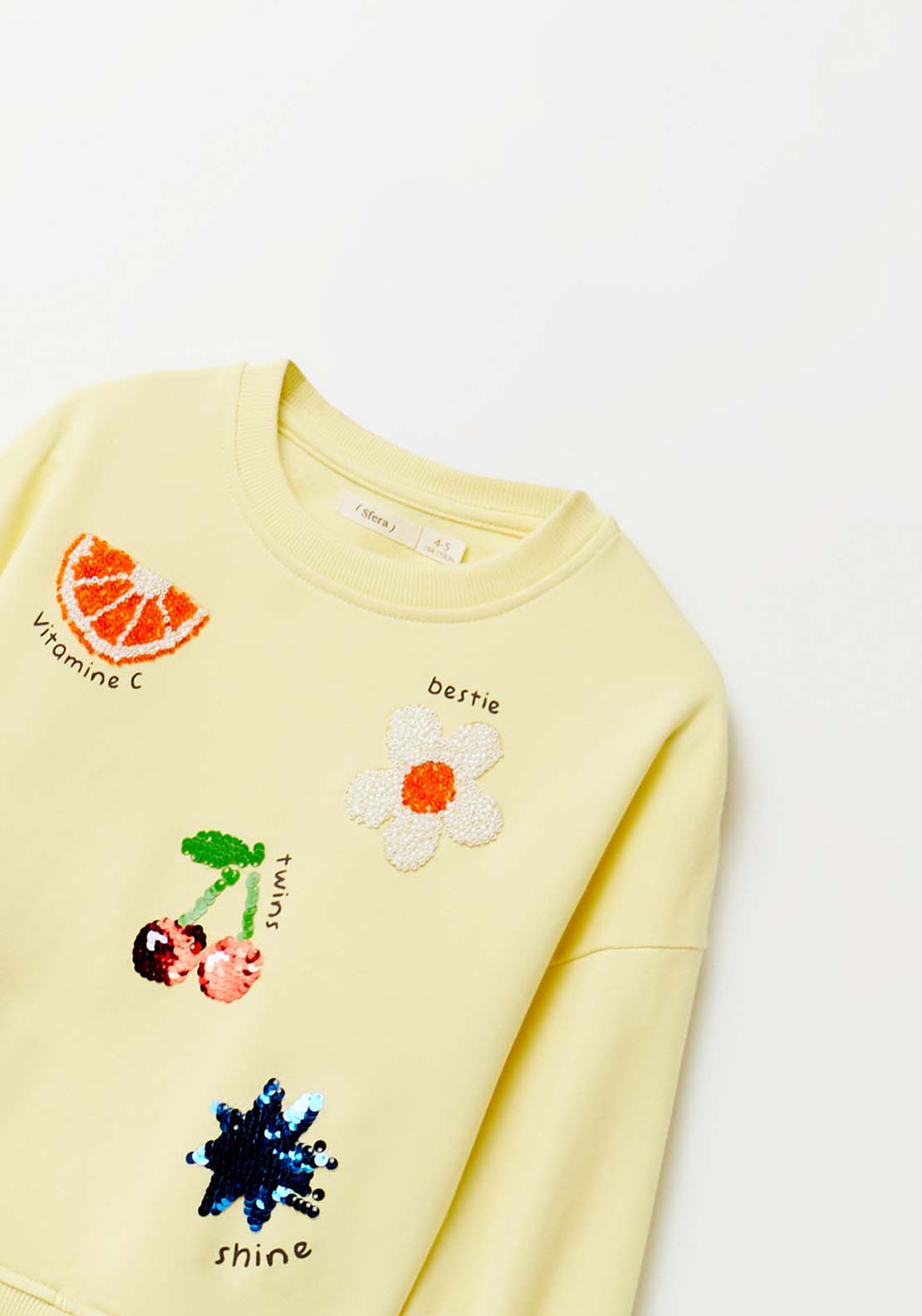 Sfera Yellow Fruit Sweatshirt - Yellow 5 Shaws Department Stores