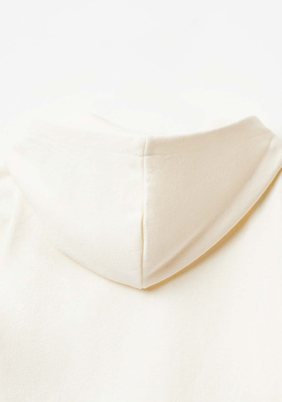 Sfera Long Sleeve House Sweatshirt With Zip - White 2 Shaws Department Stores