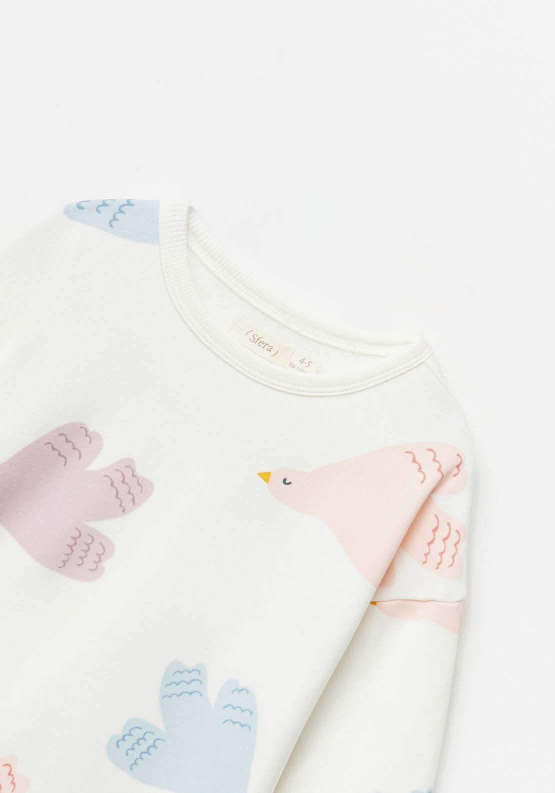 Sfera Printed sweatshirt - White 2 Shaws Department Stores