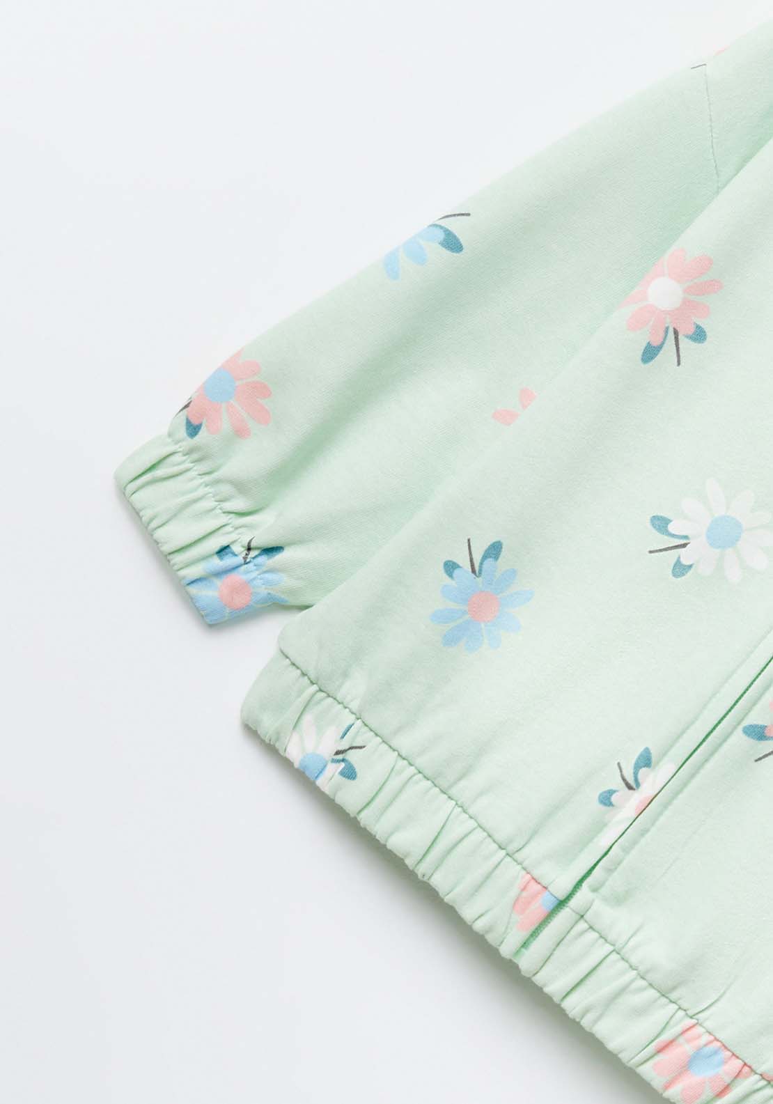 Sfera Girls zip-up sweatshirt - Green 4 Shaws Department Stores