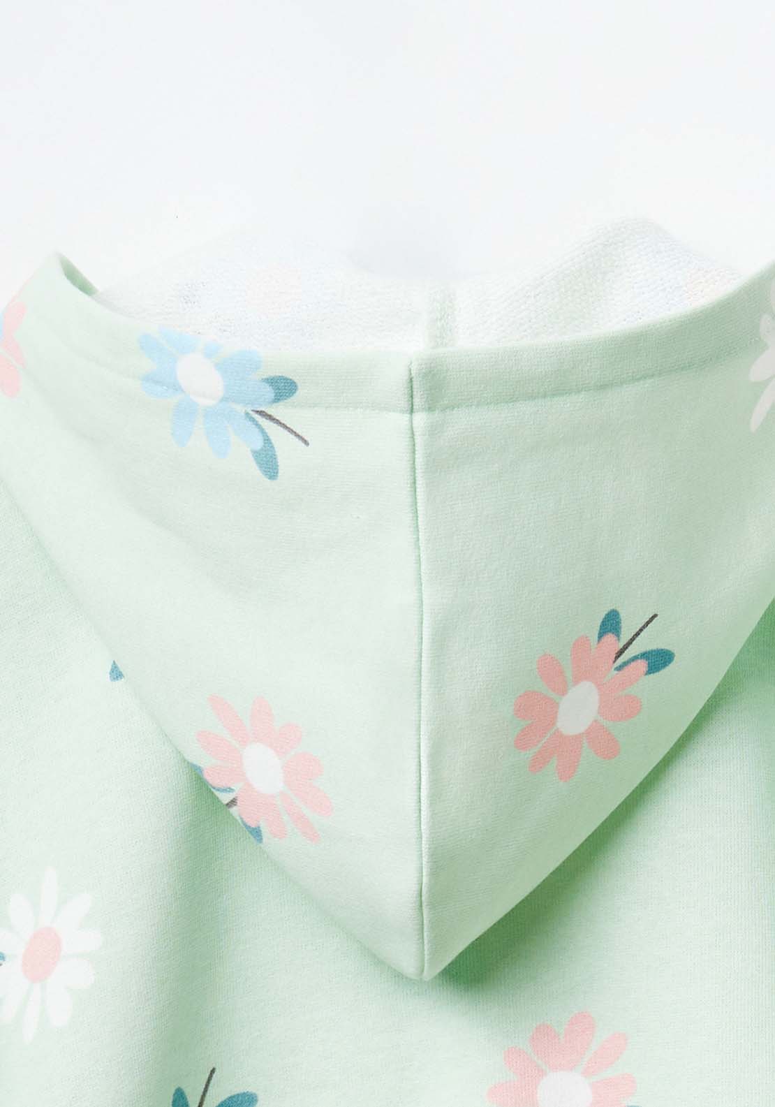 Sfera Girls zip-up sweatshirt - Green 3 Shaws Department Stores