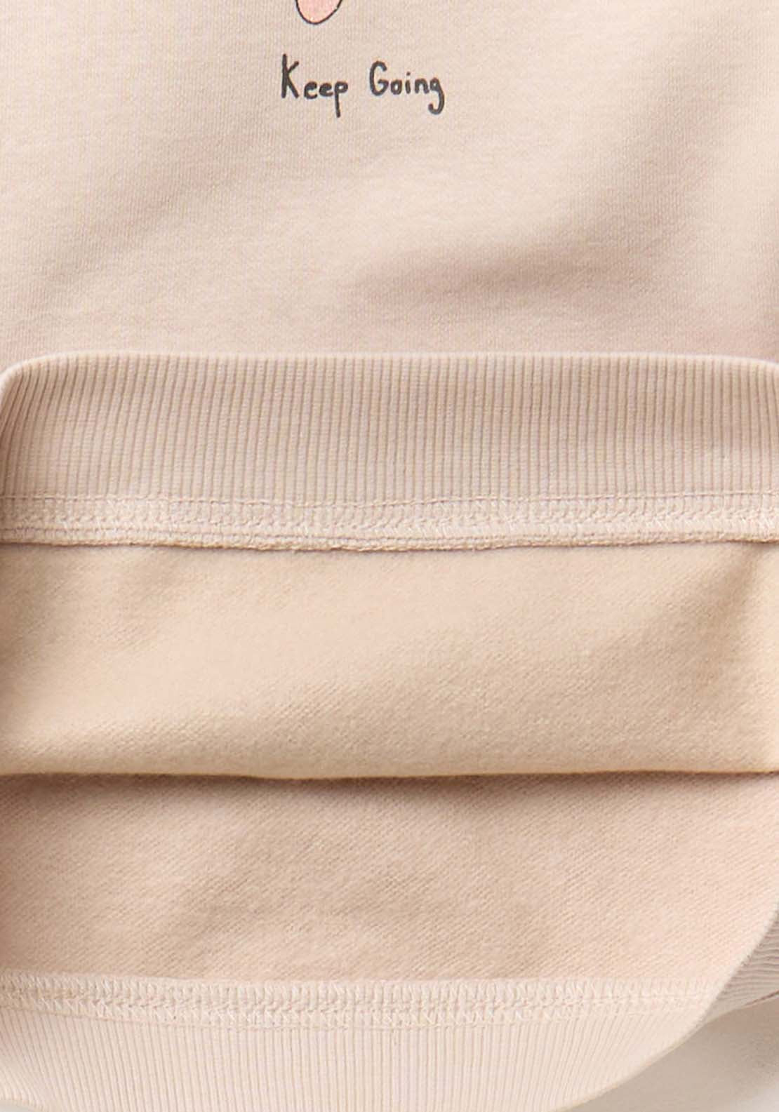 Butterfly Sweatshirt - Beige