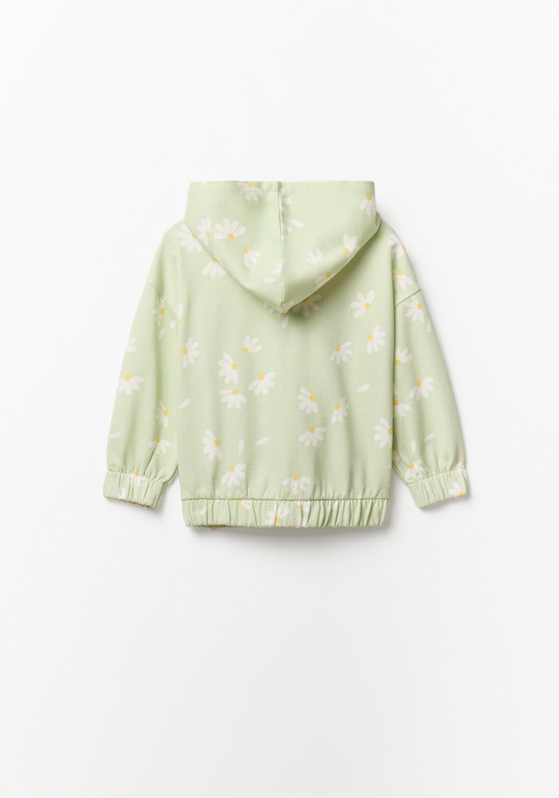 Dasiy Zip-up Sweatshirt - Green