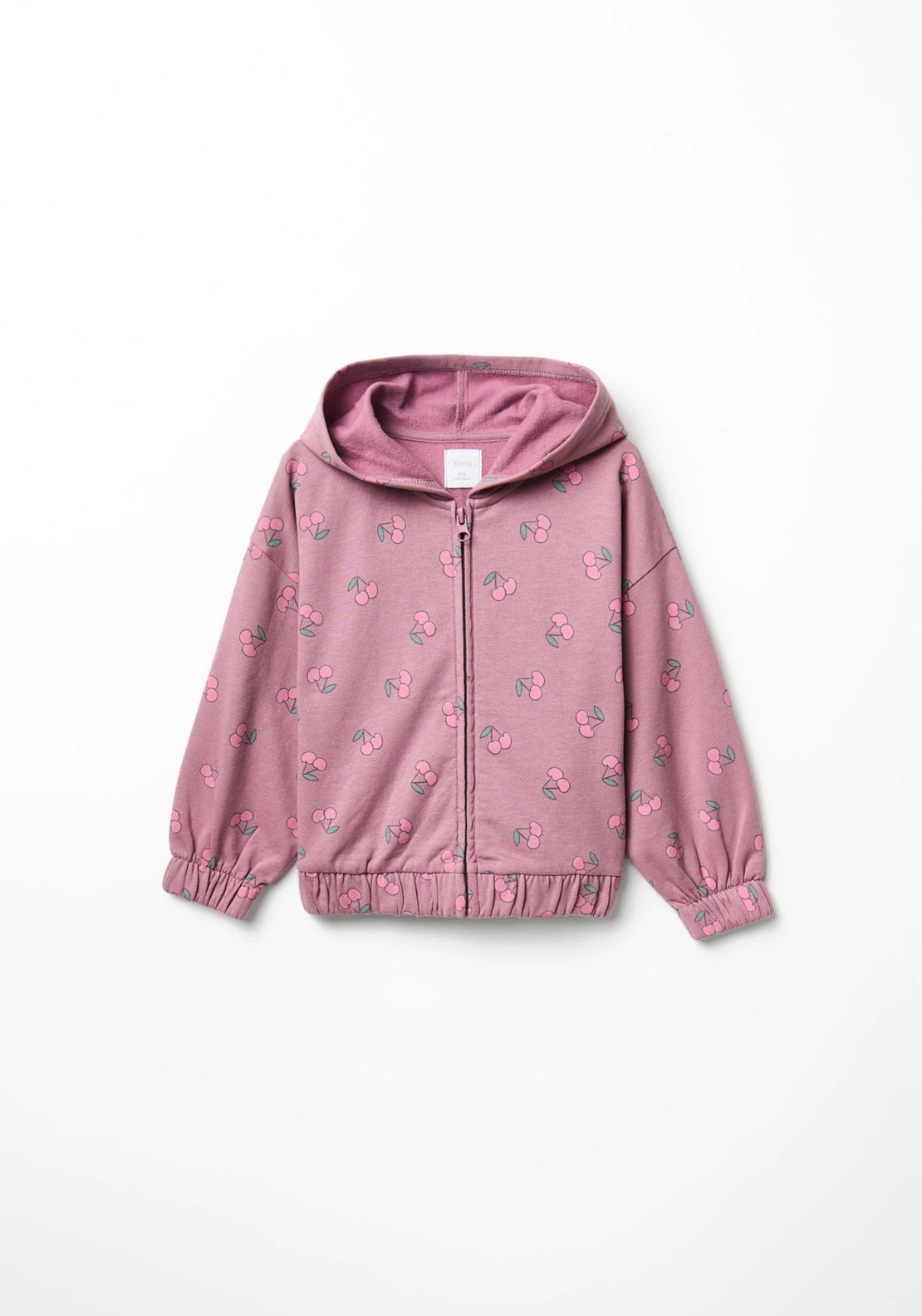 Cherries Zip Hoodie - Dark Purple