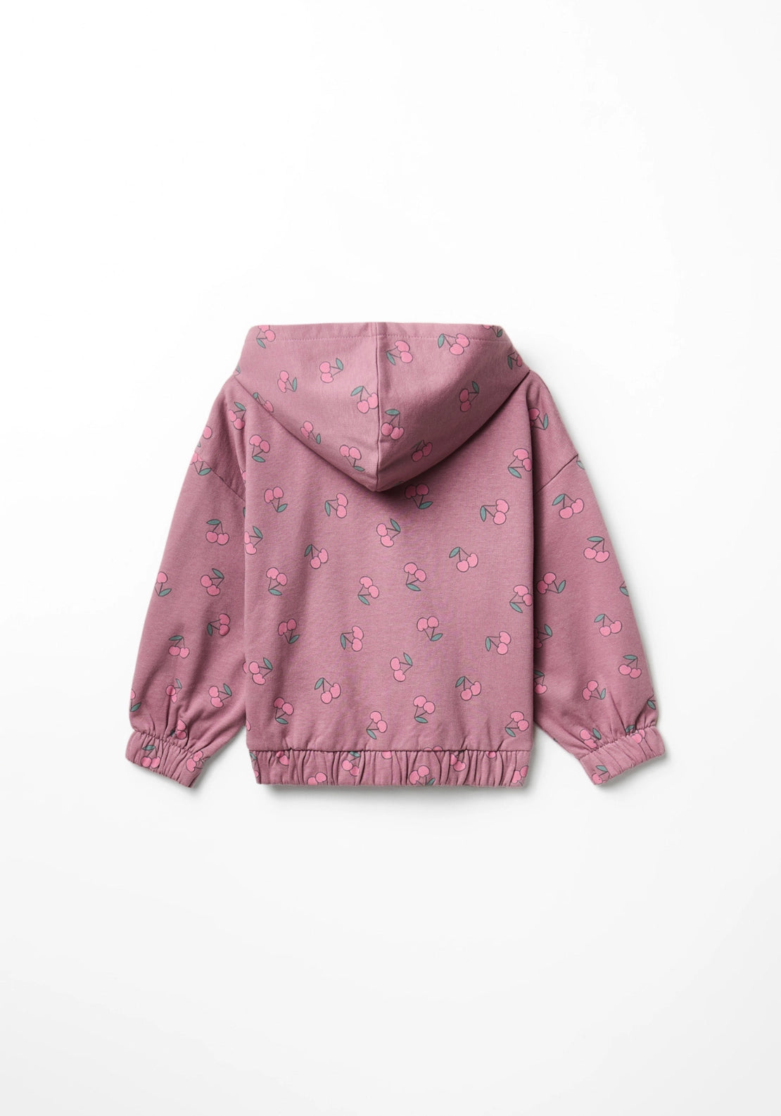 Cherries Zip Hoodie - Dark Purple