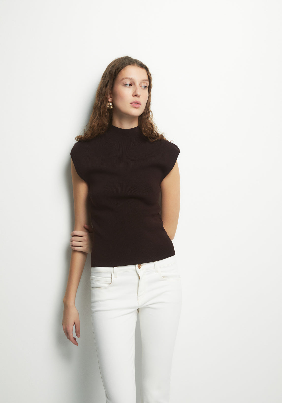 Slim Straight Jeans - White