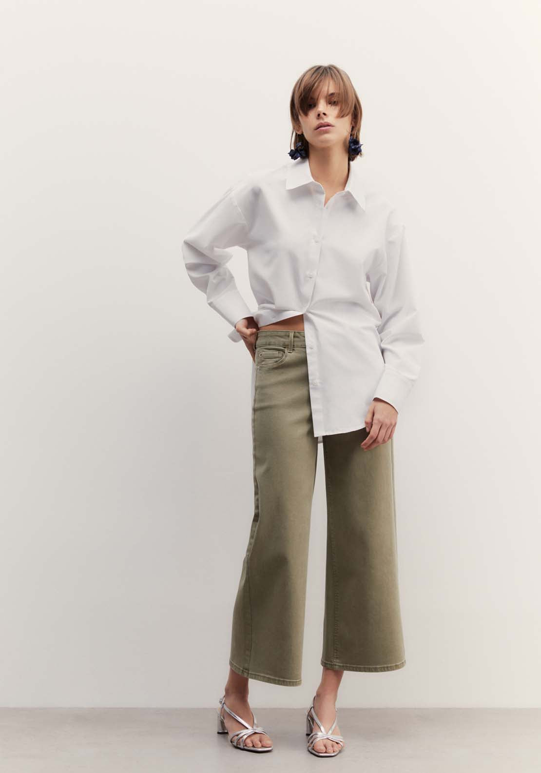 Sfera Culotte jeans - Khaki 3 Shaws Department Stores