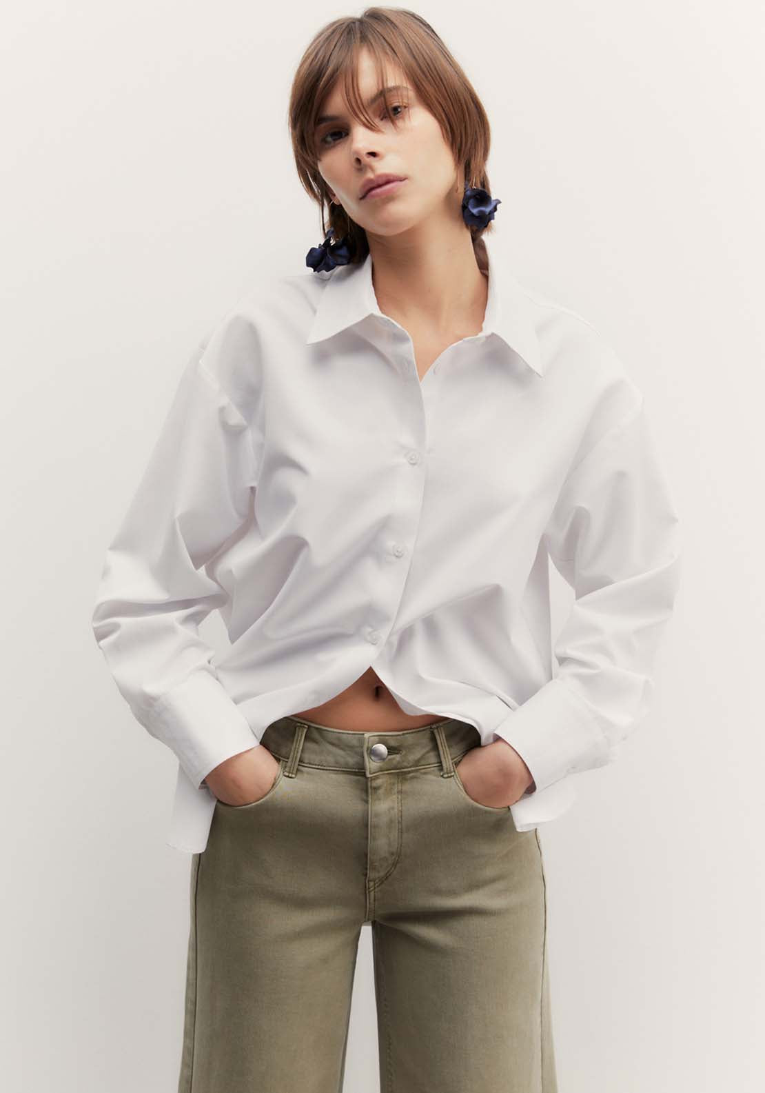 Sfera Culotte jeans - Khaki 2 Shaws Department Stores