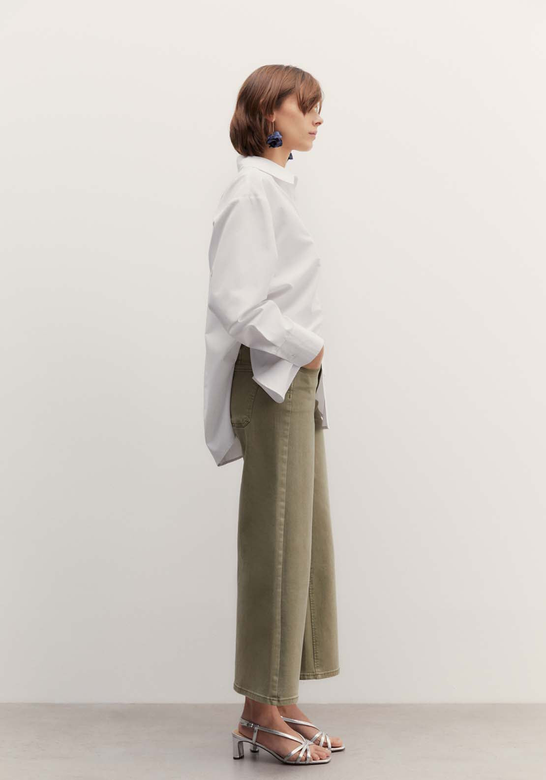 Sfera Culotte jeans - Khaki 4 Shaws Department Stores