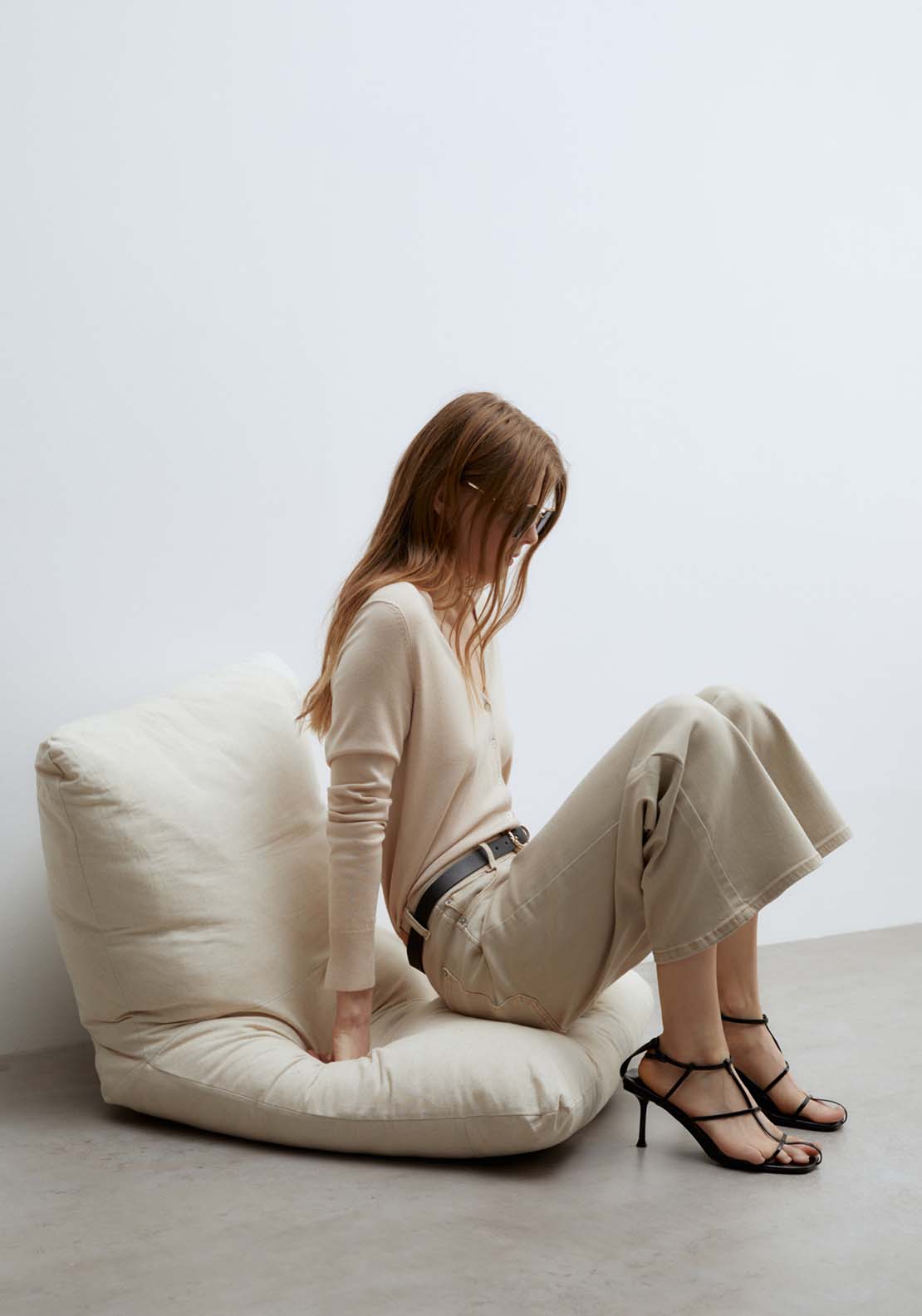 Sfera Culotte jeans - Green Mink 5 Shaws Department Stores