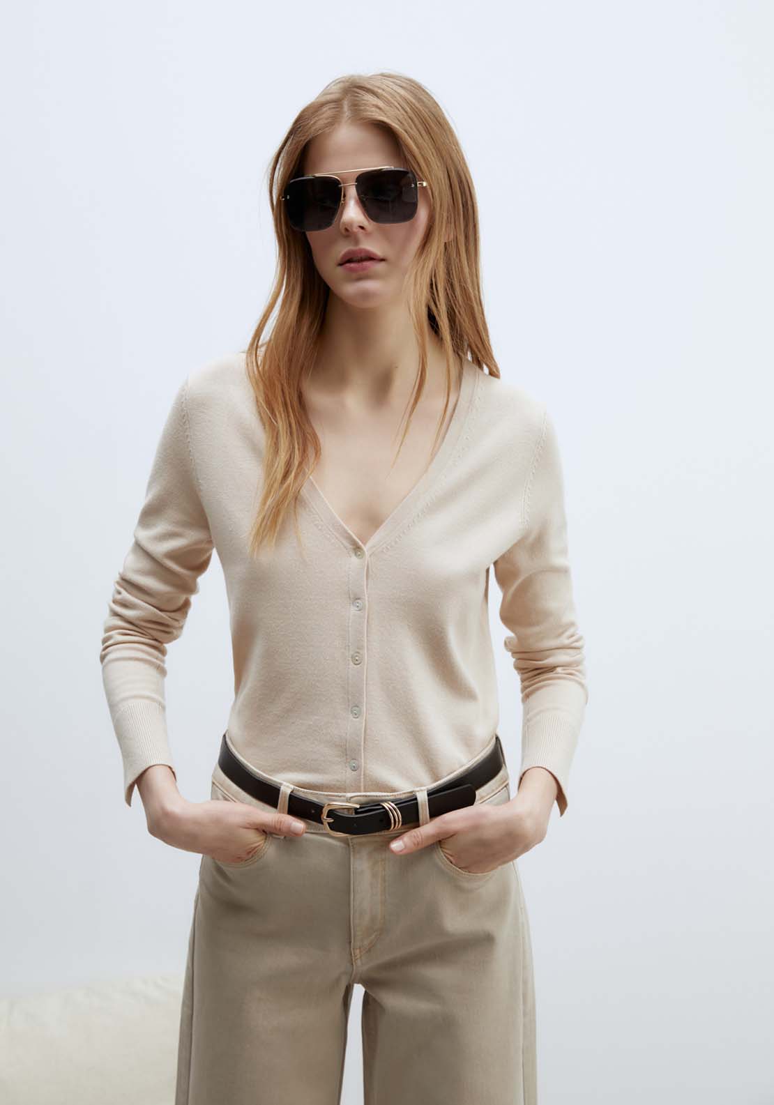 Sfera Culotte jeans - Green Mink 6 Shaws Department Stores
