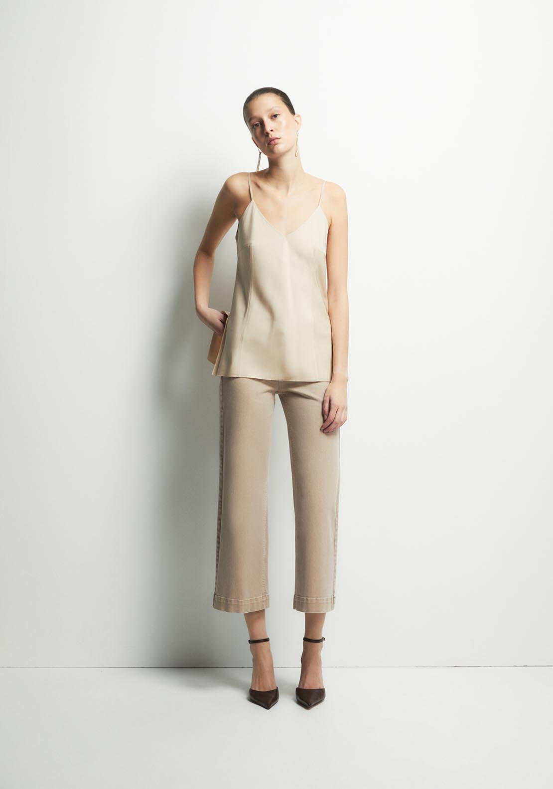 Culotte Jeans - Beige