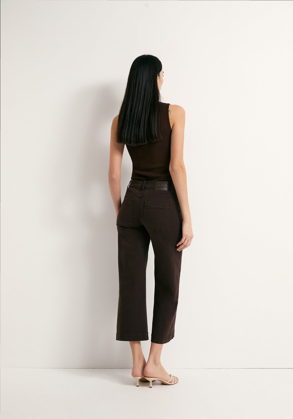Sfera High Waist Culotte Jeans - Brown 2 Shaws Department Stores