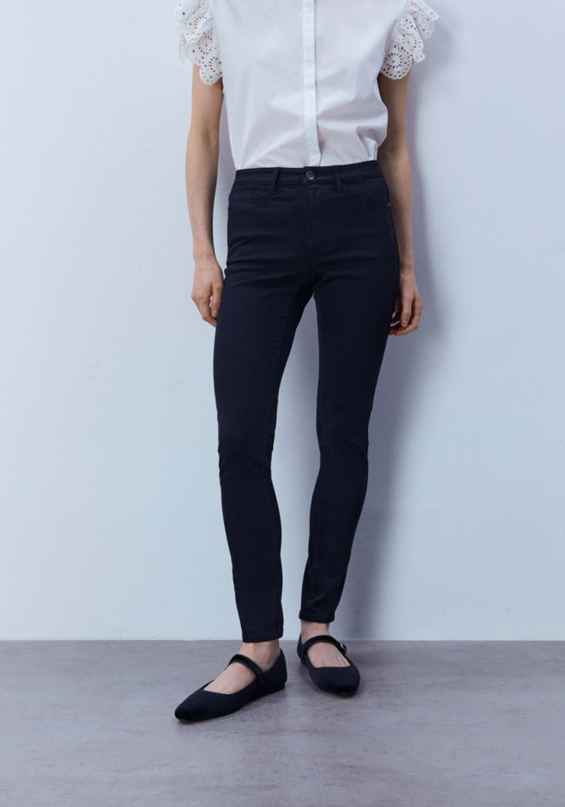 Sfera Coloured skinny jeans - Black 1 Shaws Department Stores