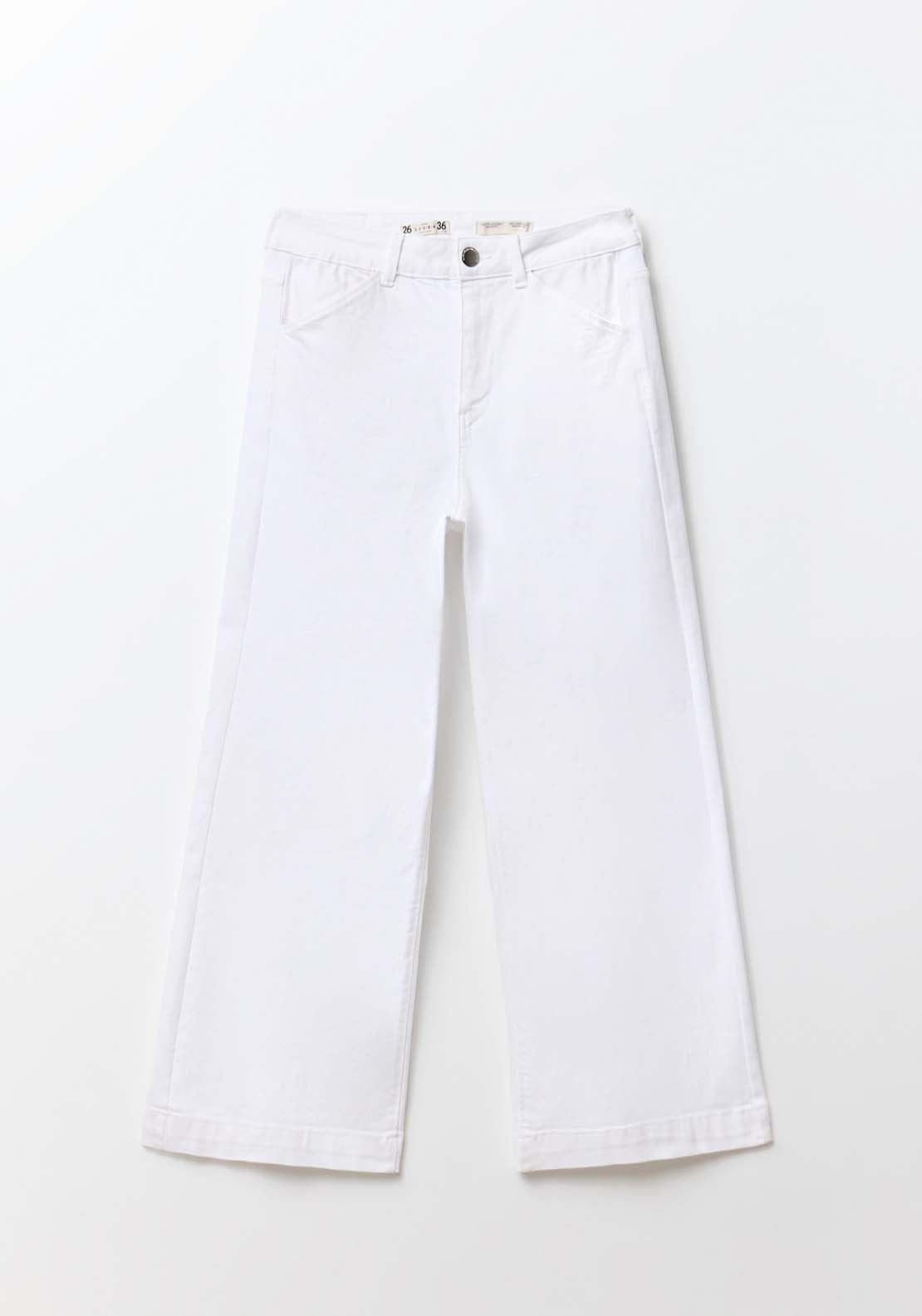 Sfera Slim-Fit Culotte Jeans - White 6 Shaws Department Stores