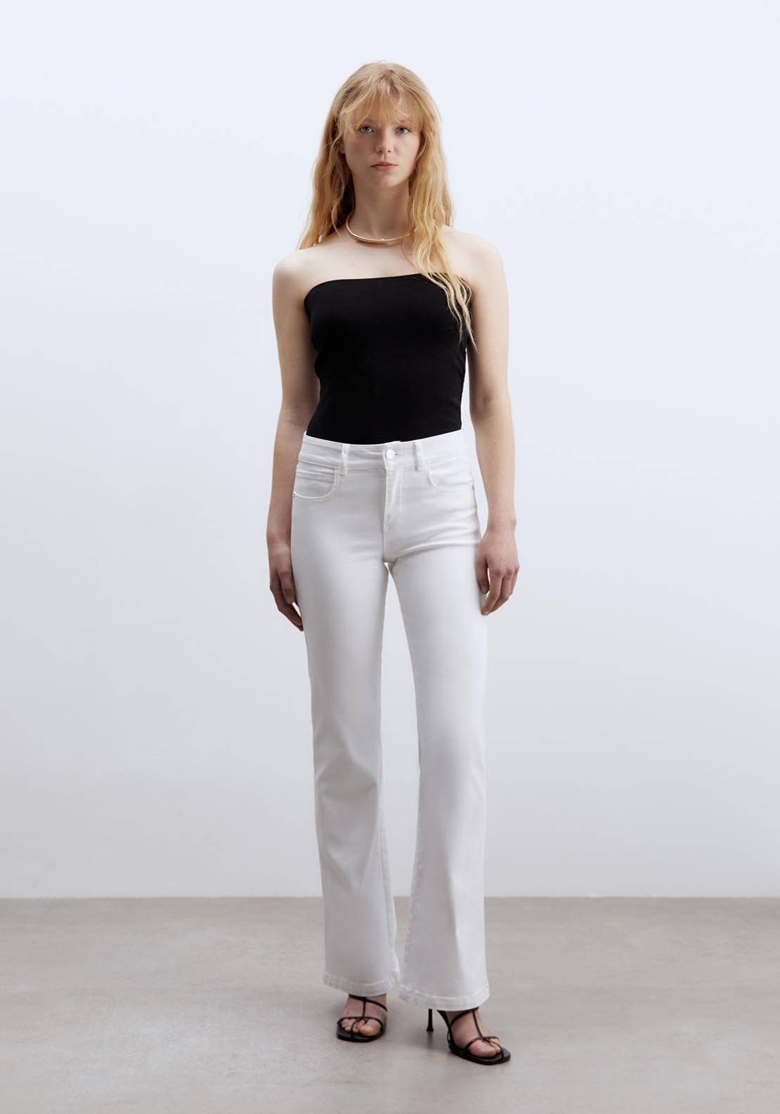 Sfera Flared Jeans - White 5 Shaws Department Stores