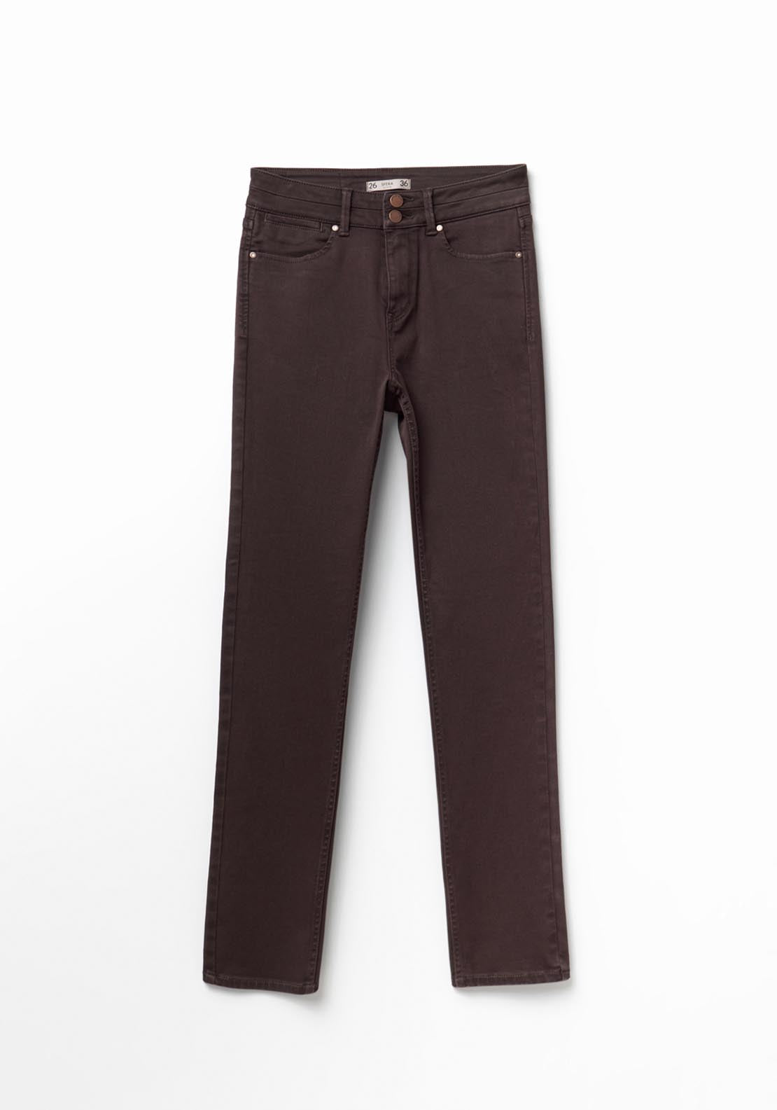 Sfera High Rise Jeans - Brown 3 Shaws Department Stores