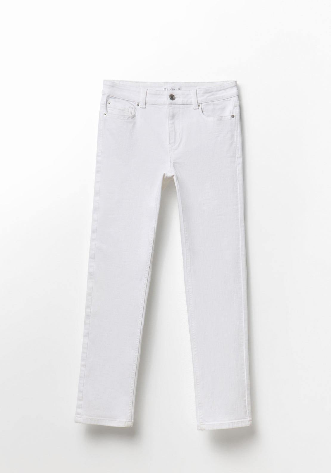 Sfera Mid Rise Cigarette Jeans - White 10 Shaws Department Stores