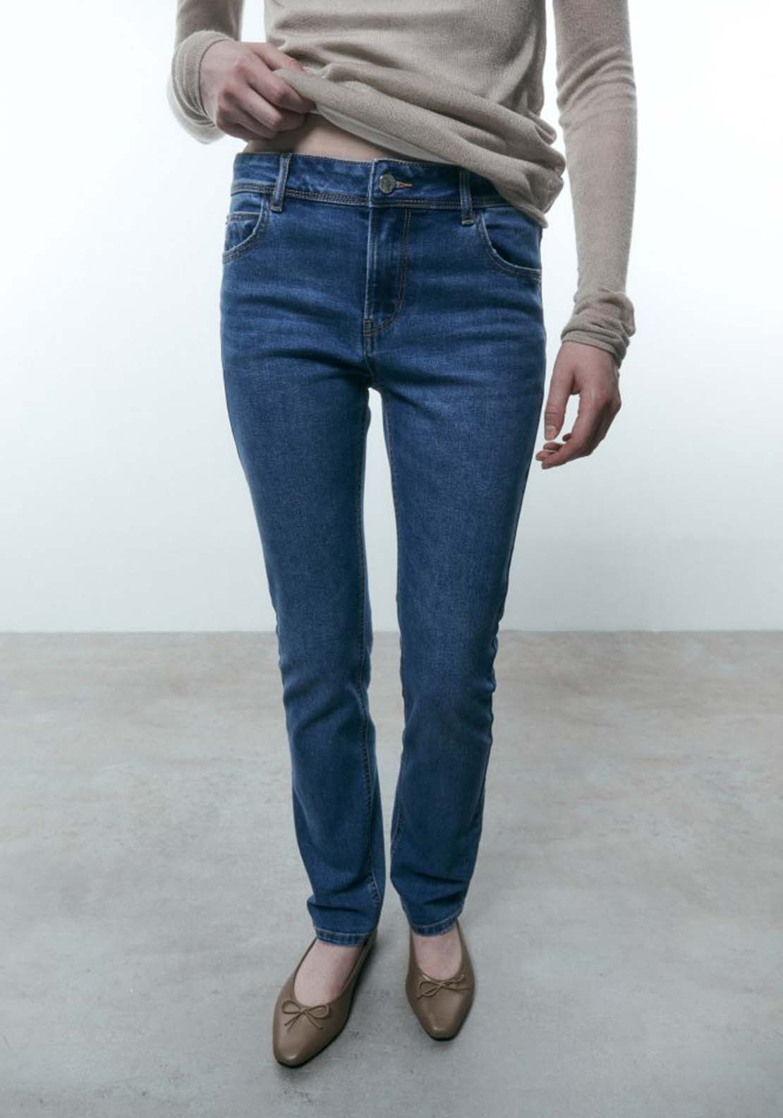Sfera Basic straight-leg jeans - Blue 1 Shaws Department Stores