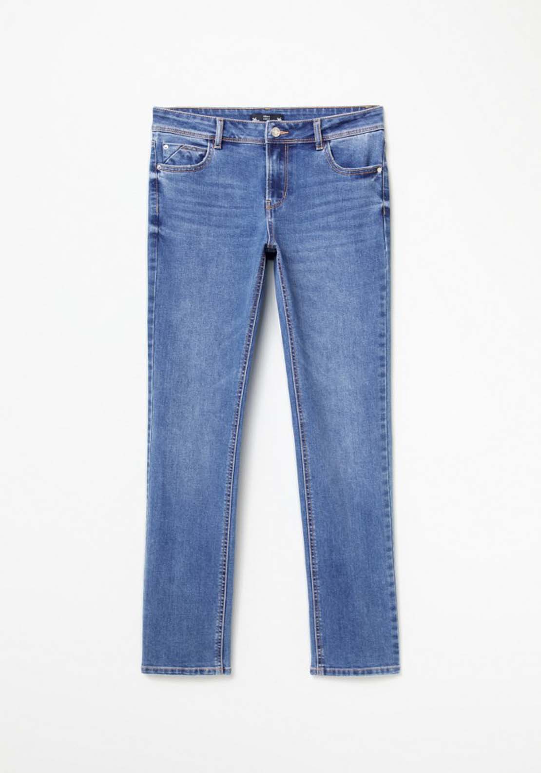 Sfera Basic straight-leg jeans - Blue 6 Shaws Department Stores