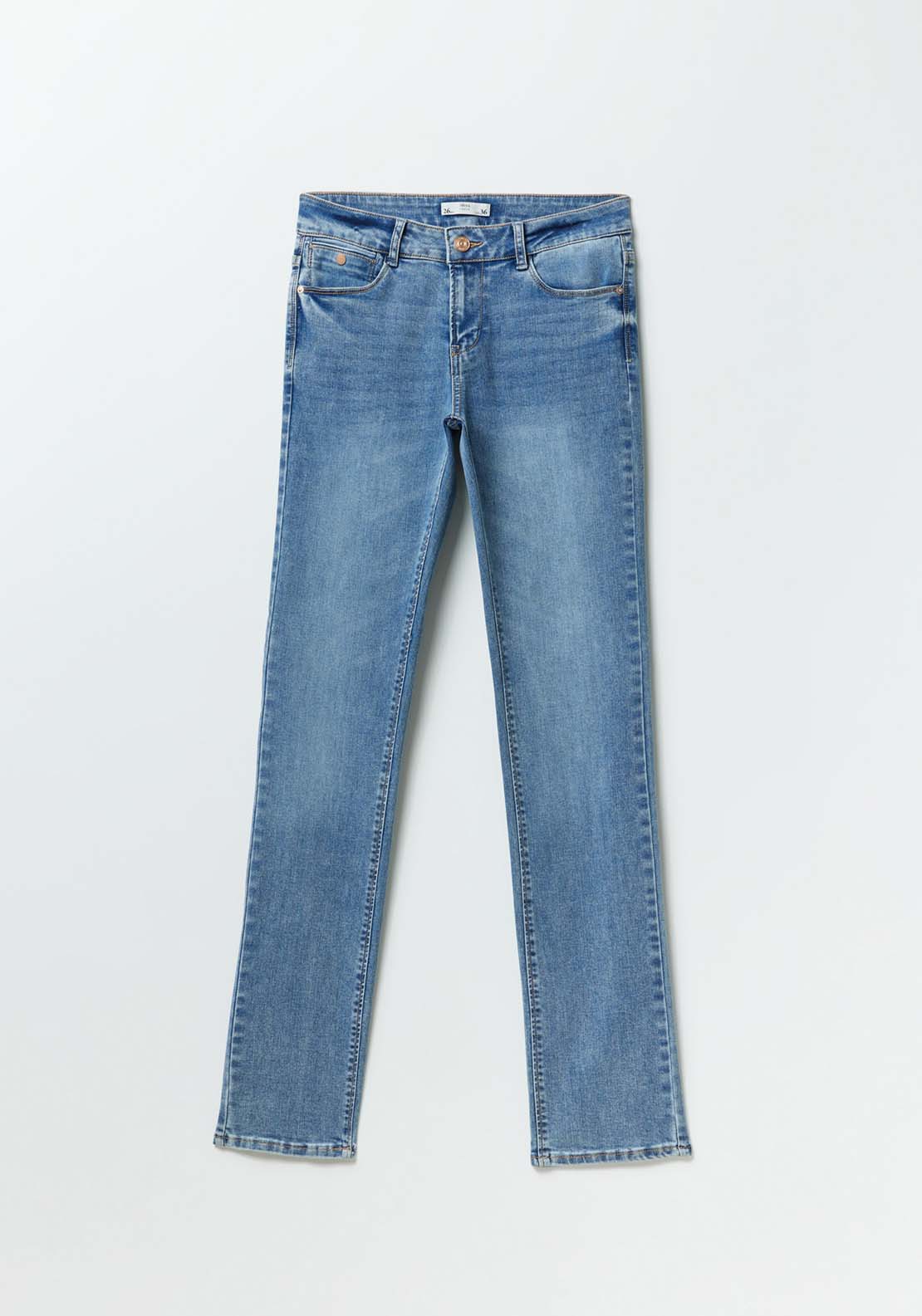 Sfera Basic straight-leg jeans - Medium Wash 5 Shaws Department Stores