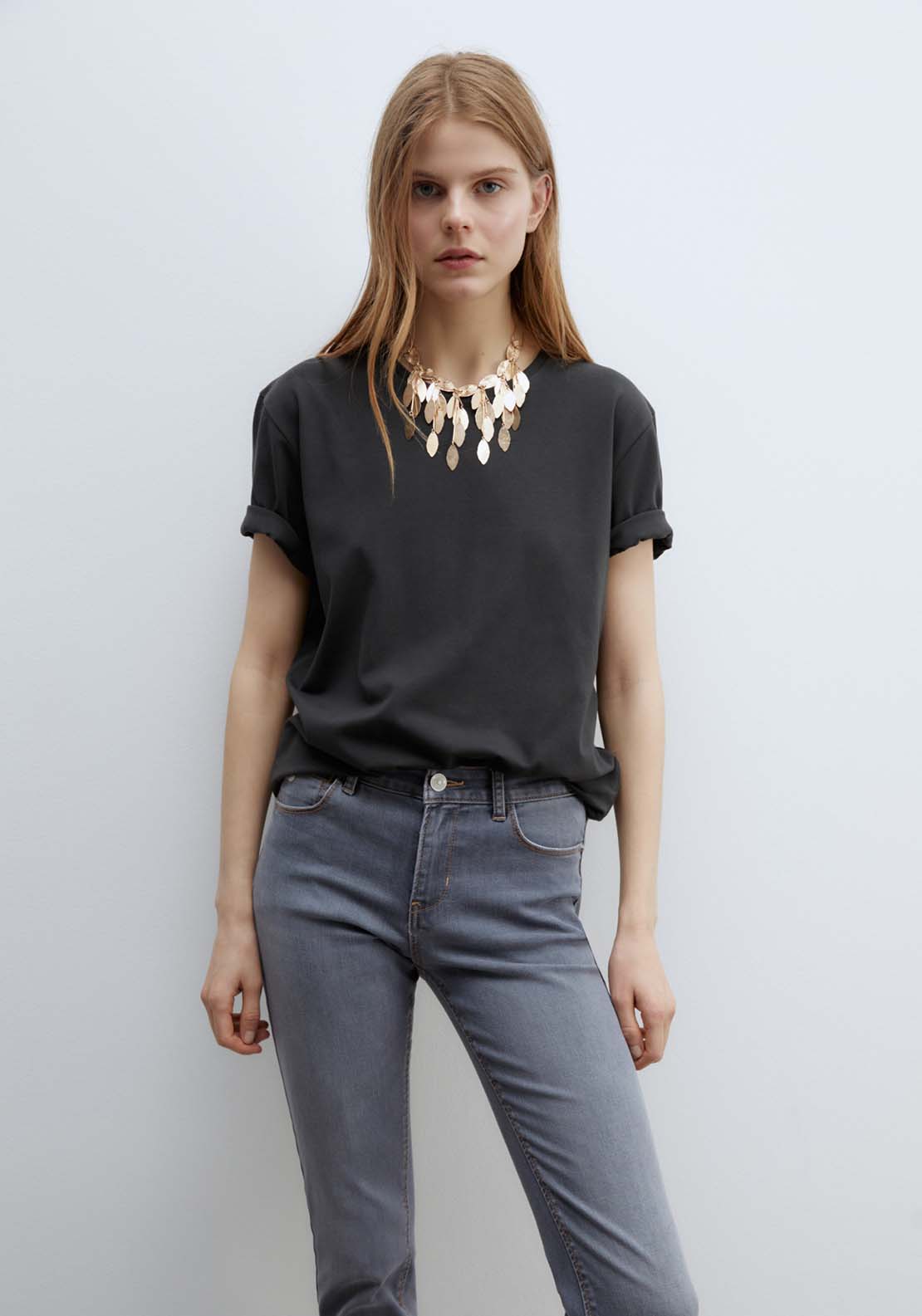 Sfera Basic straight-leg jeans - Medium Grey 5 Shaws Department Stores