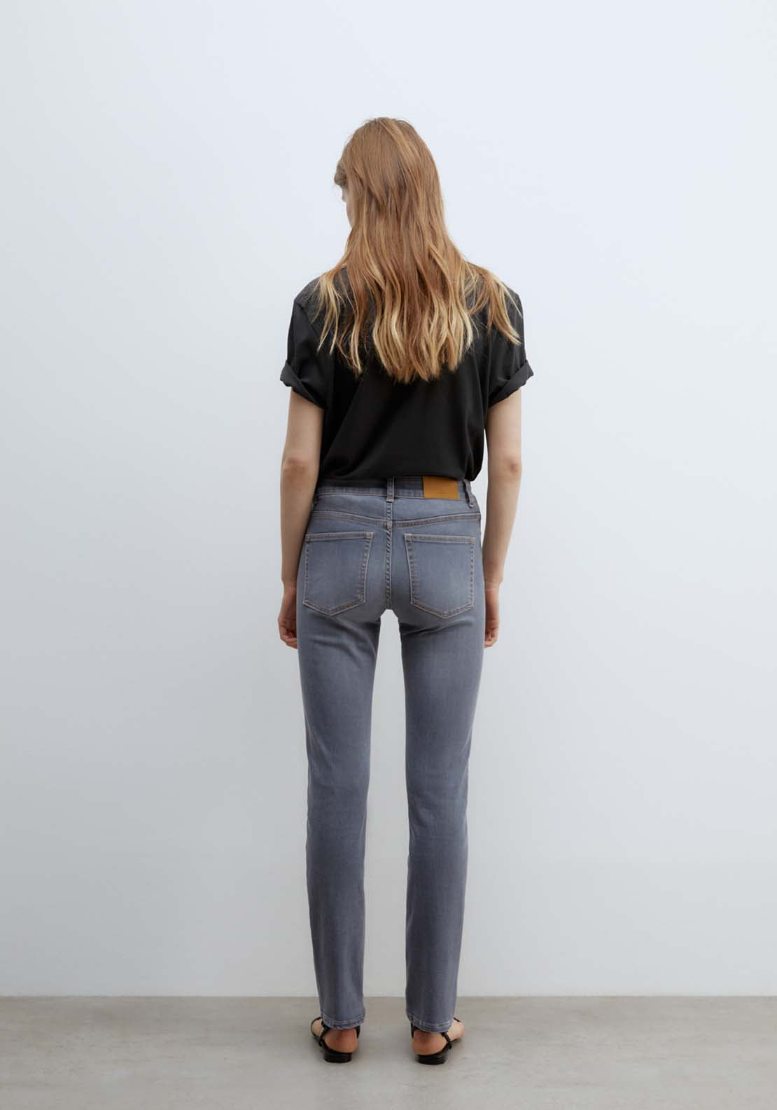 Sfera Basic straight-leg jeans - Medium Grey 4 Shaws Department Stores
