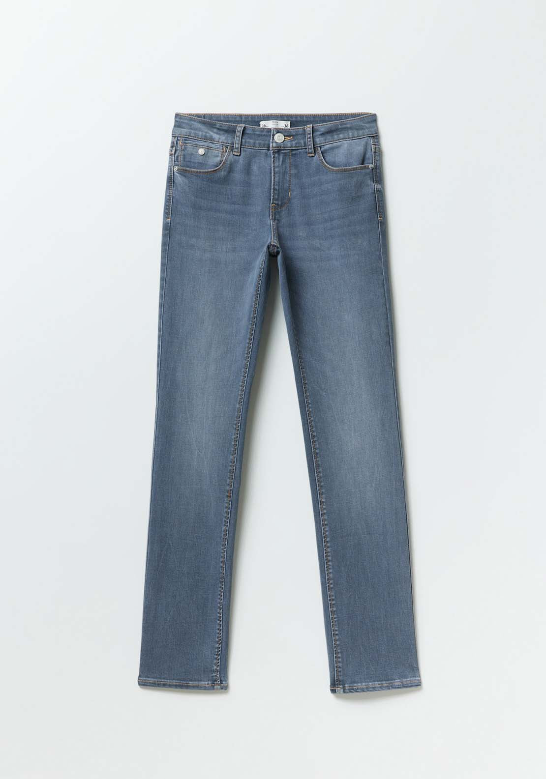 Sfera Basic straight-leg jeans - Medium Grey 6 Shaws Department Stores