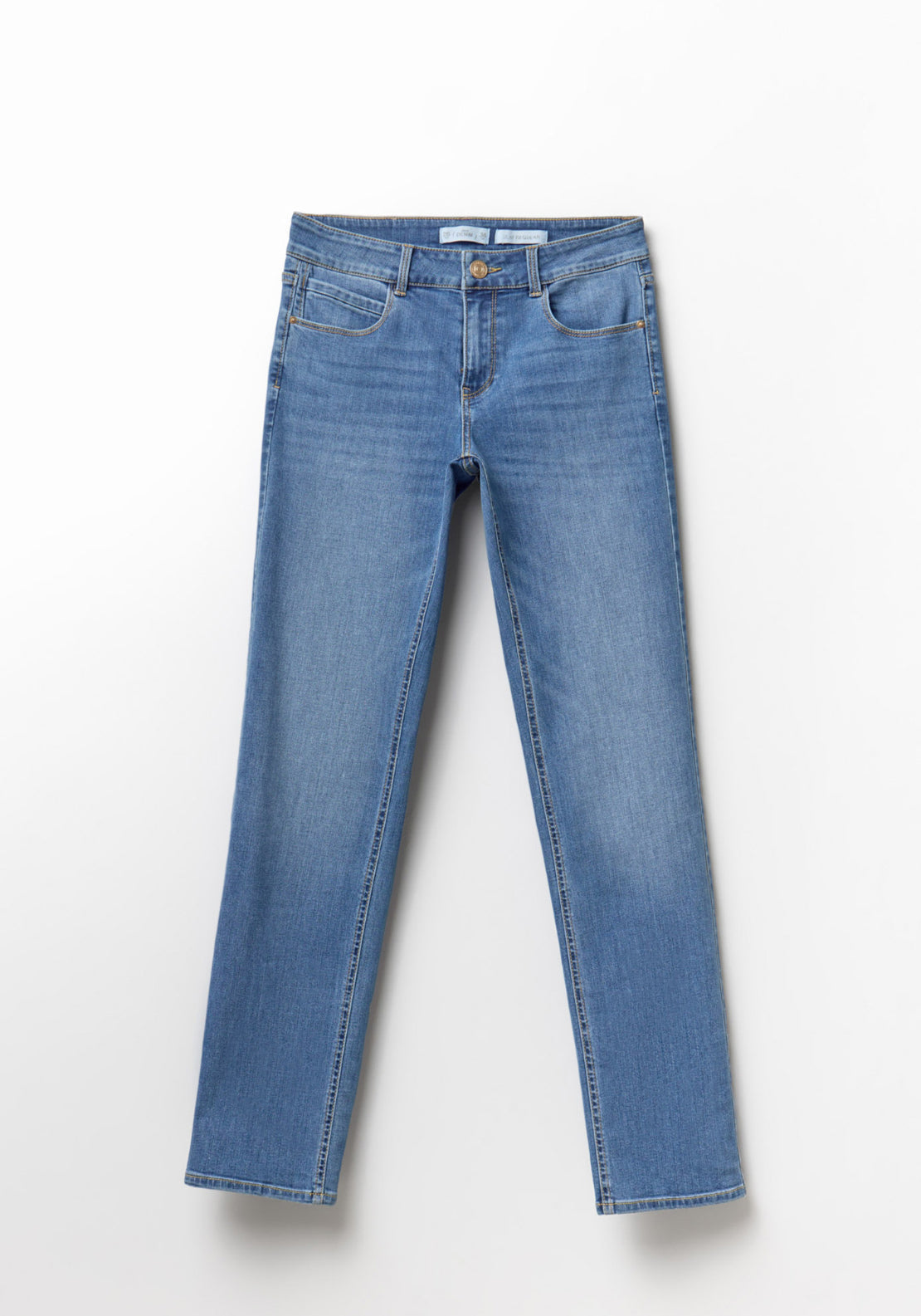 Slim Straight Jeans - Denim