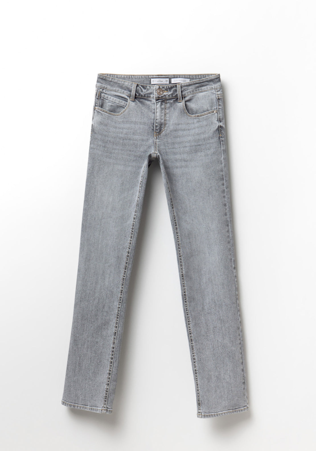 Slim Straight Jeans - Grey