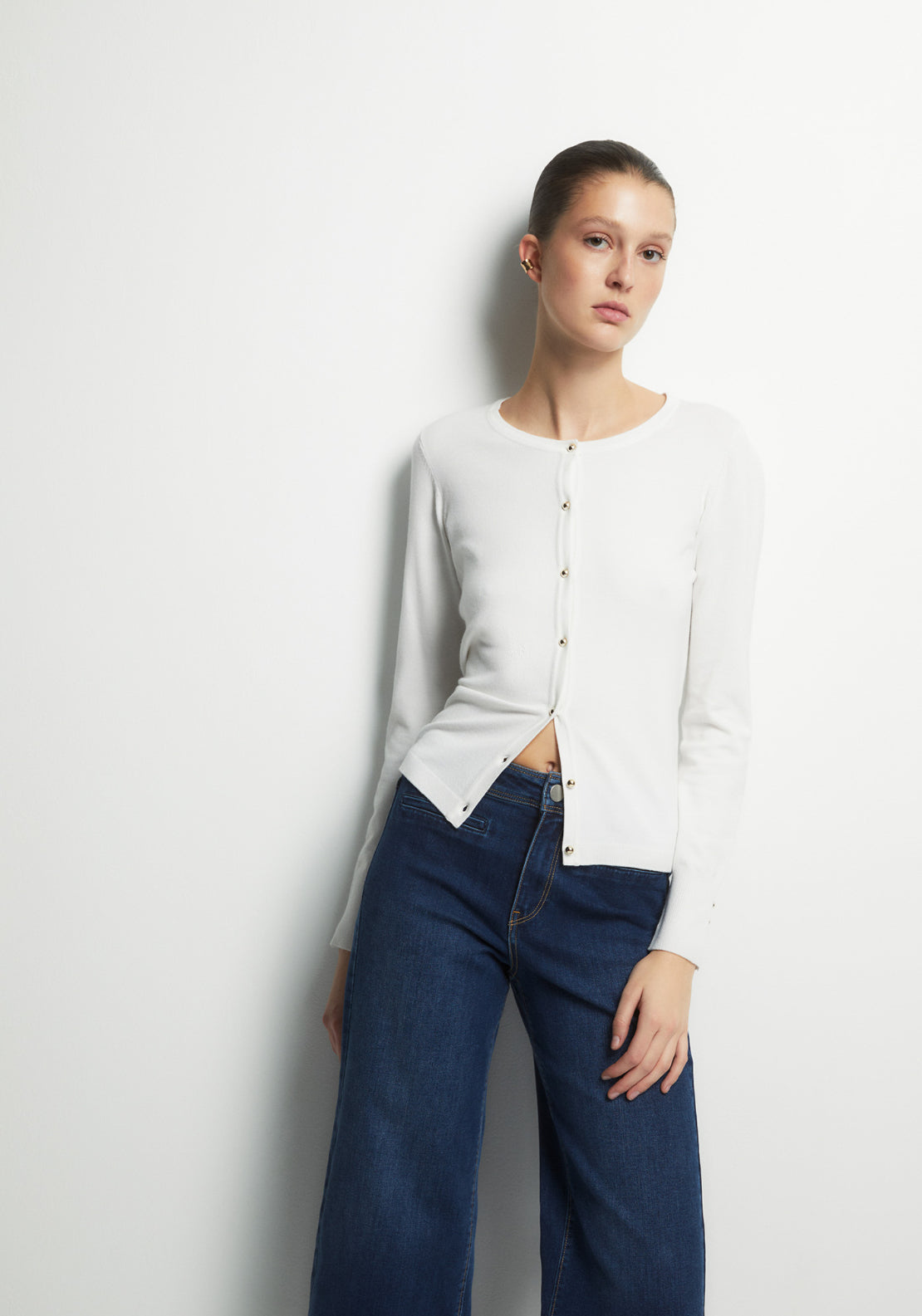 Wide Culotte Jeans - Denim