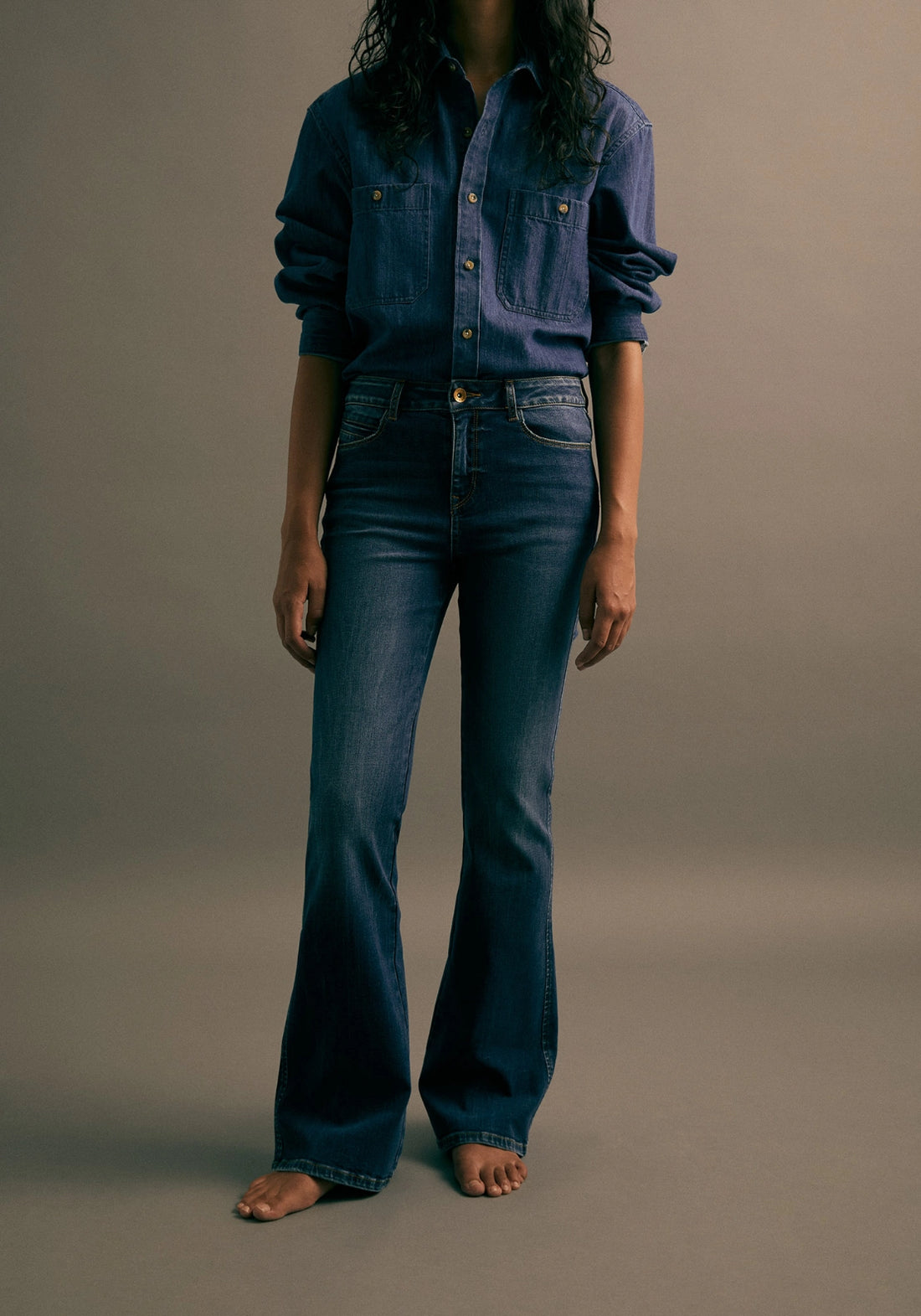 Bootcut Jeans - Denim