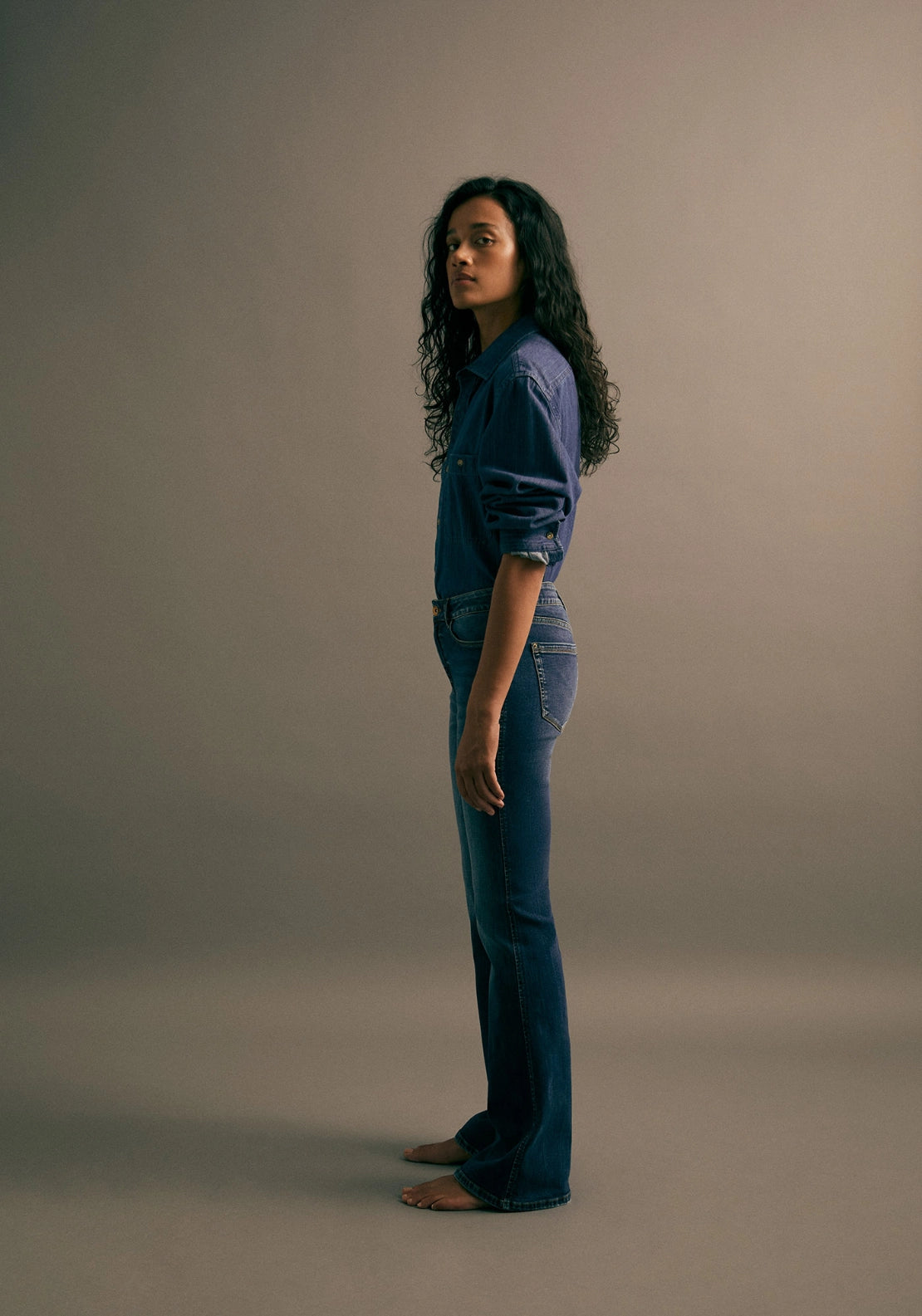 Bootcut Jeans - Denim