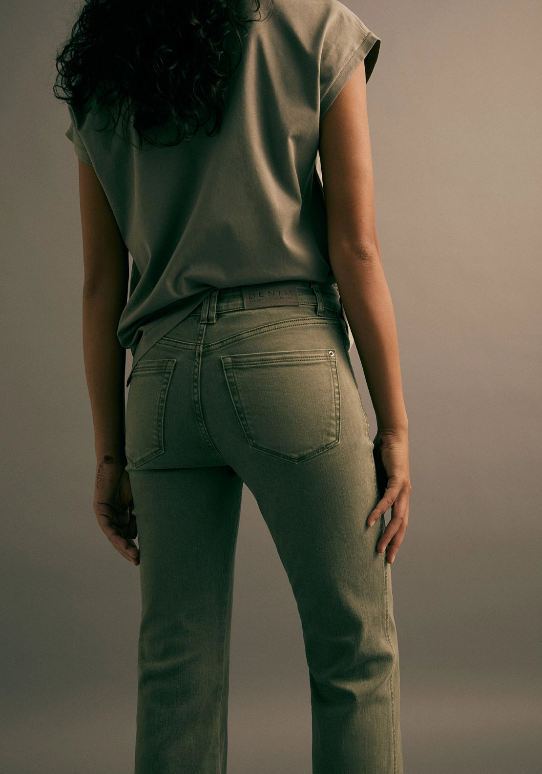 Bootcut Jeans - Beige