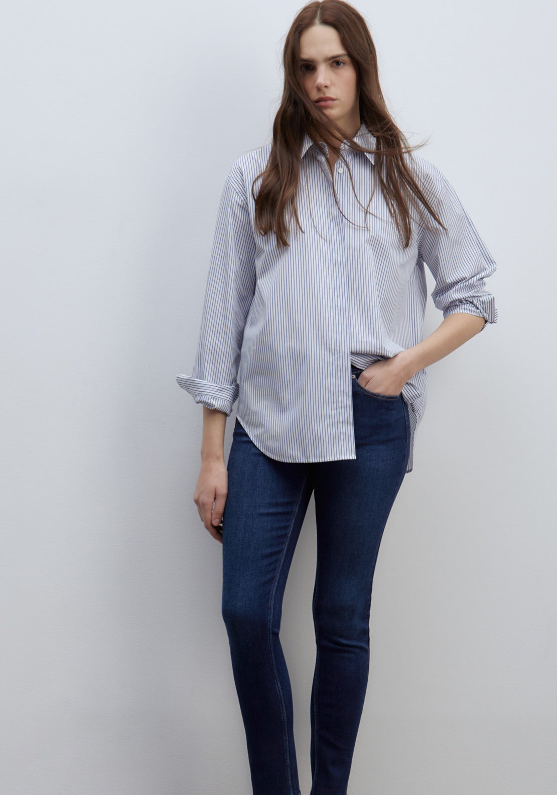 Sfera High-Rise Jeans - Green Washed 1 Shaws Department Stores