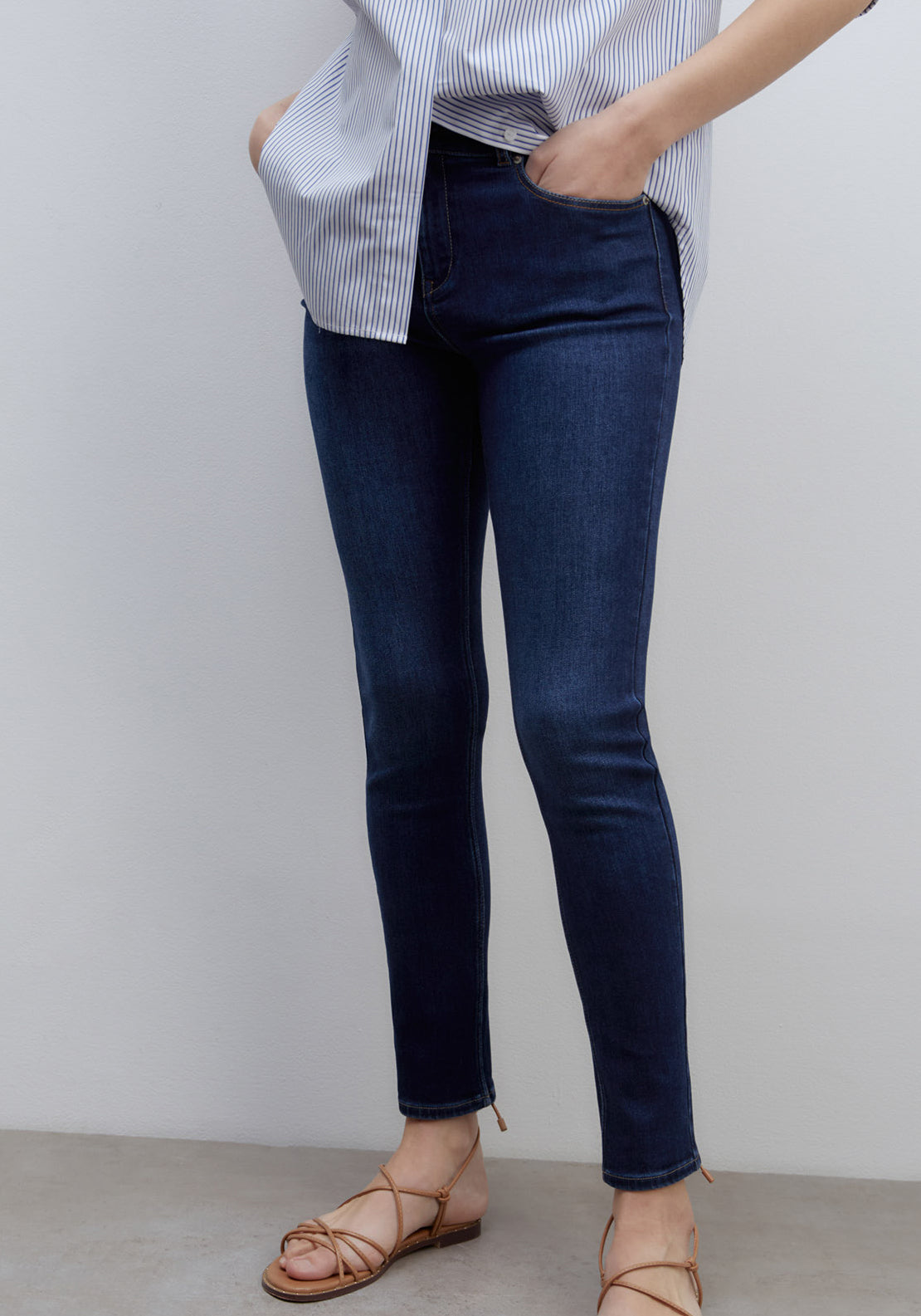 Sfera High-Rise Jeans - Green Washed 5 Shaws Department Stores