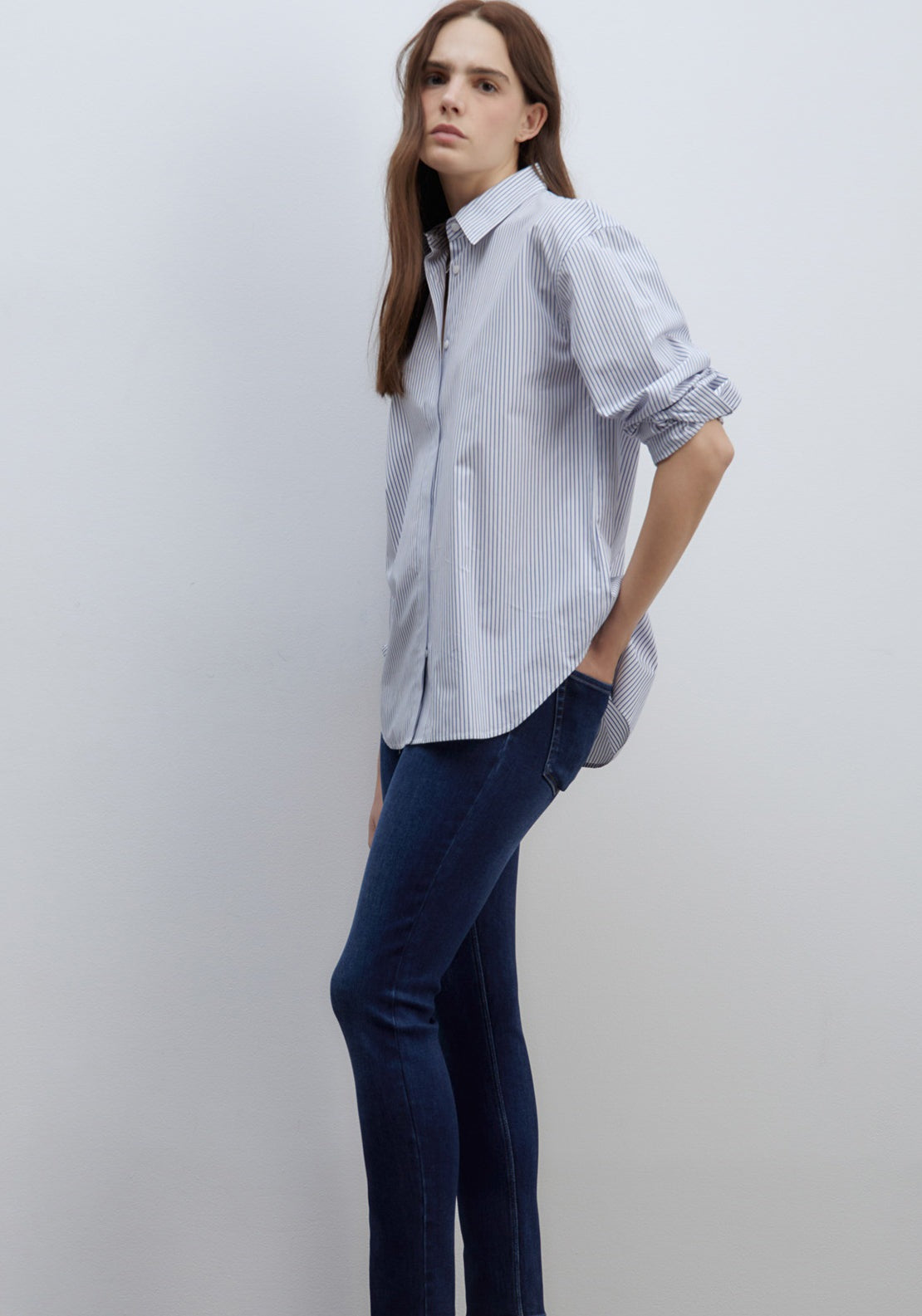 Sfera High-Rise Jeans - Green Washed 3 Shaws Department Stores
