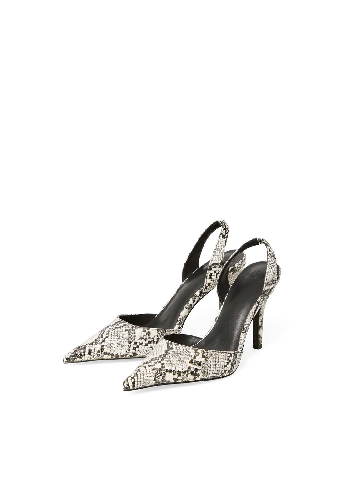 Python Court Shoes - Black