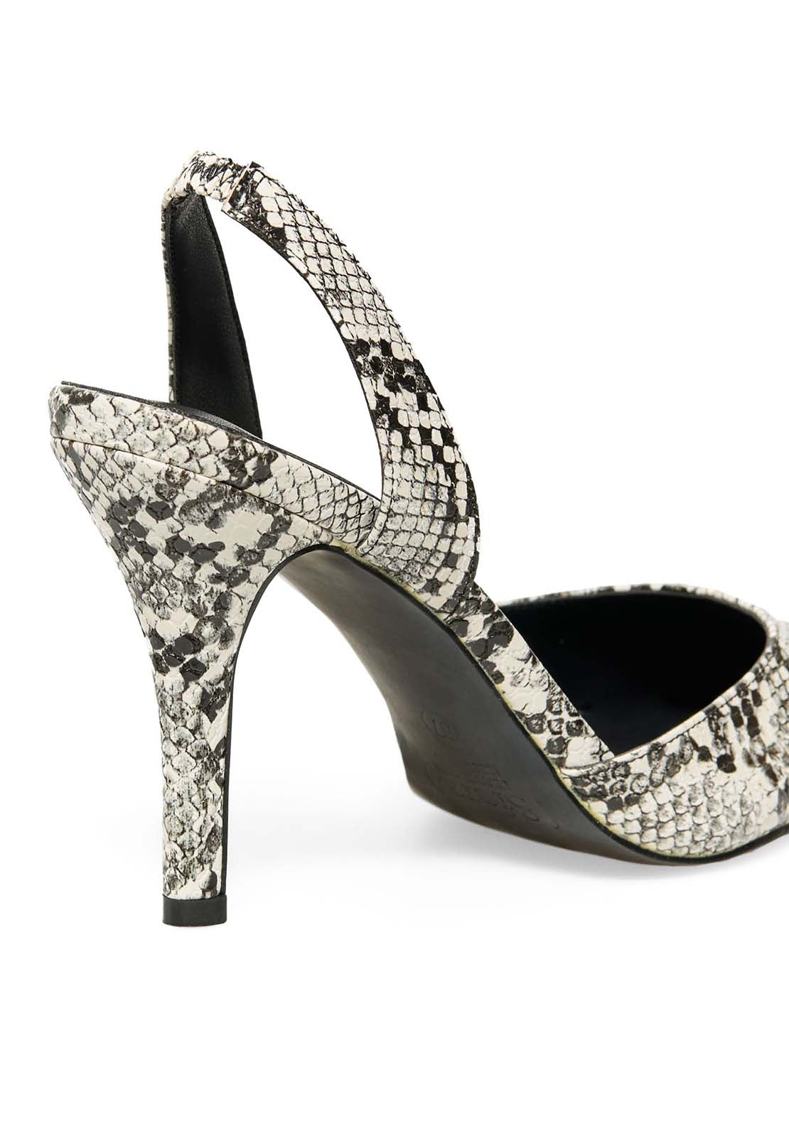 Python Court Shoes - Black