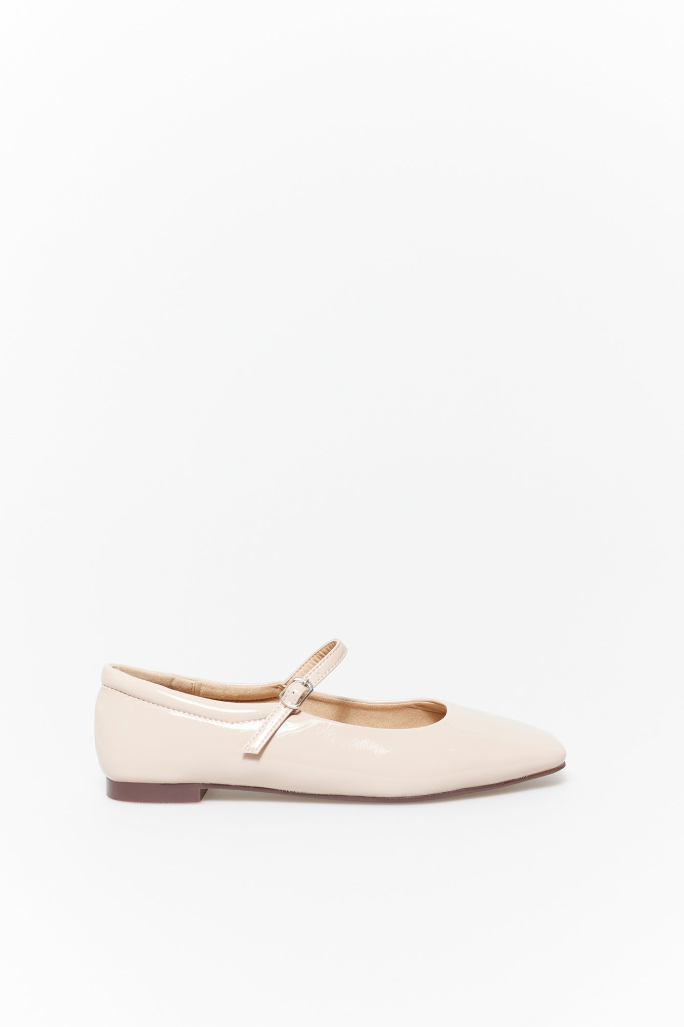 Sfera Basic Patent Leather Mary Jane - Nude 1 Shaws Department Stores