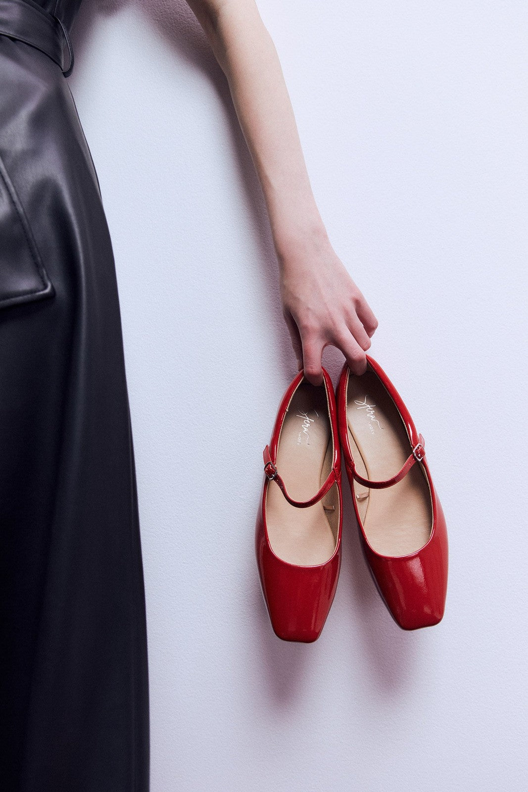 Sfera Patent Leather Espadrilles - Red 2 Shaws Department Stores