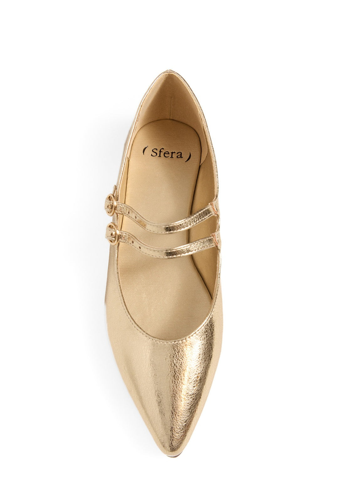 Basic Metallic Mary Janes - Gold