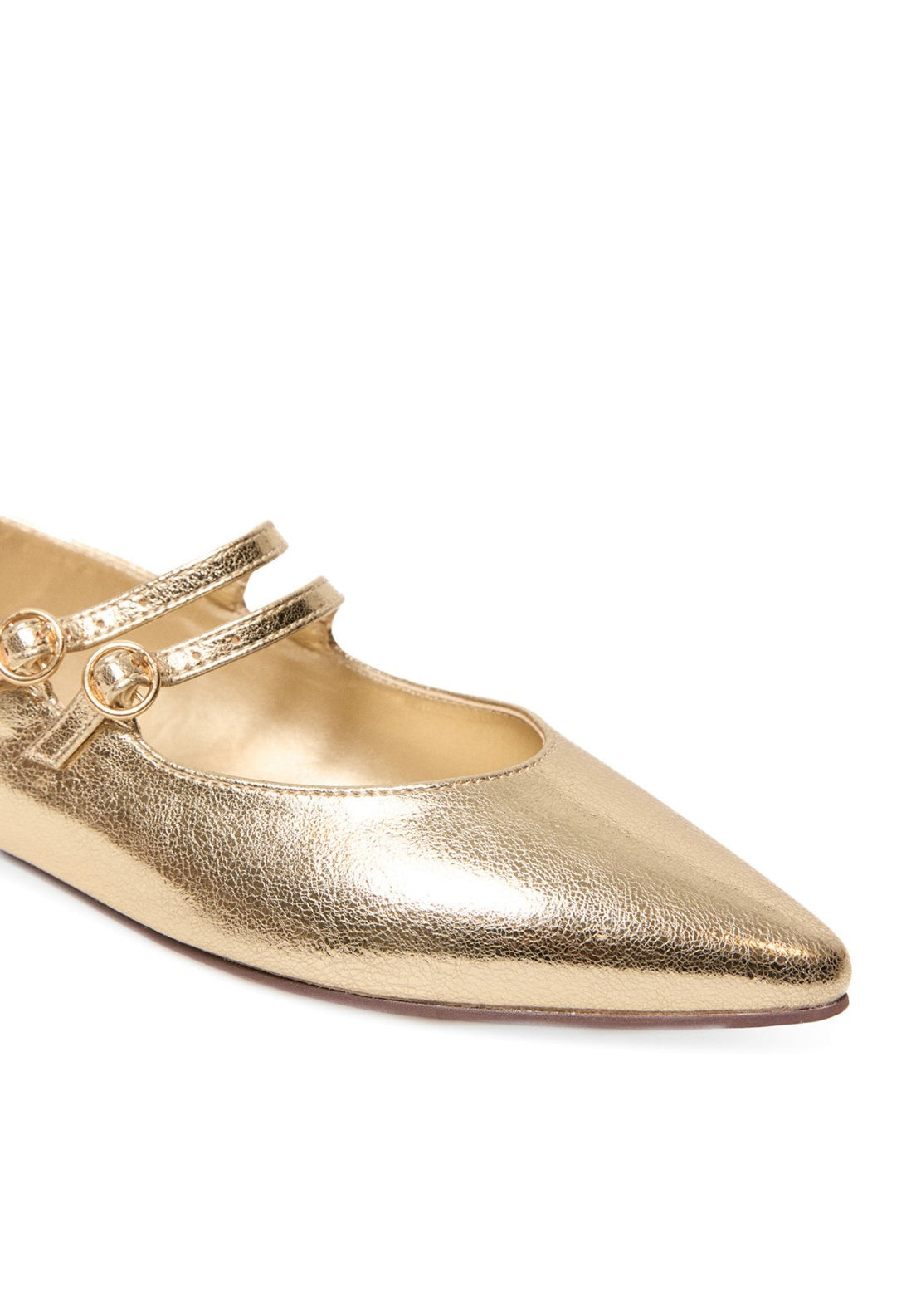 Basic Metallic Mary Janes - Gold
