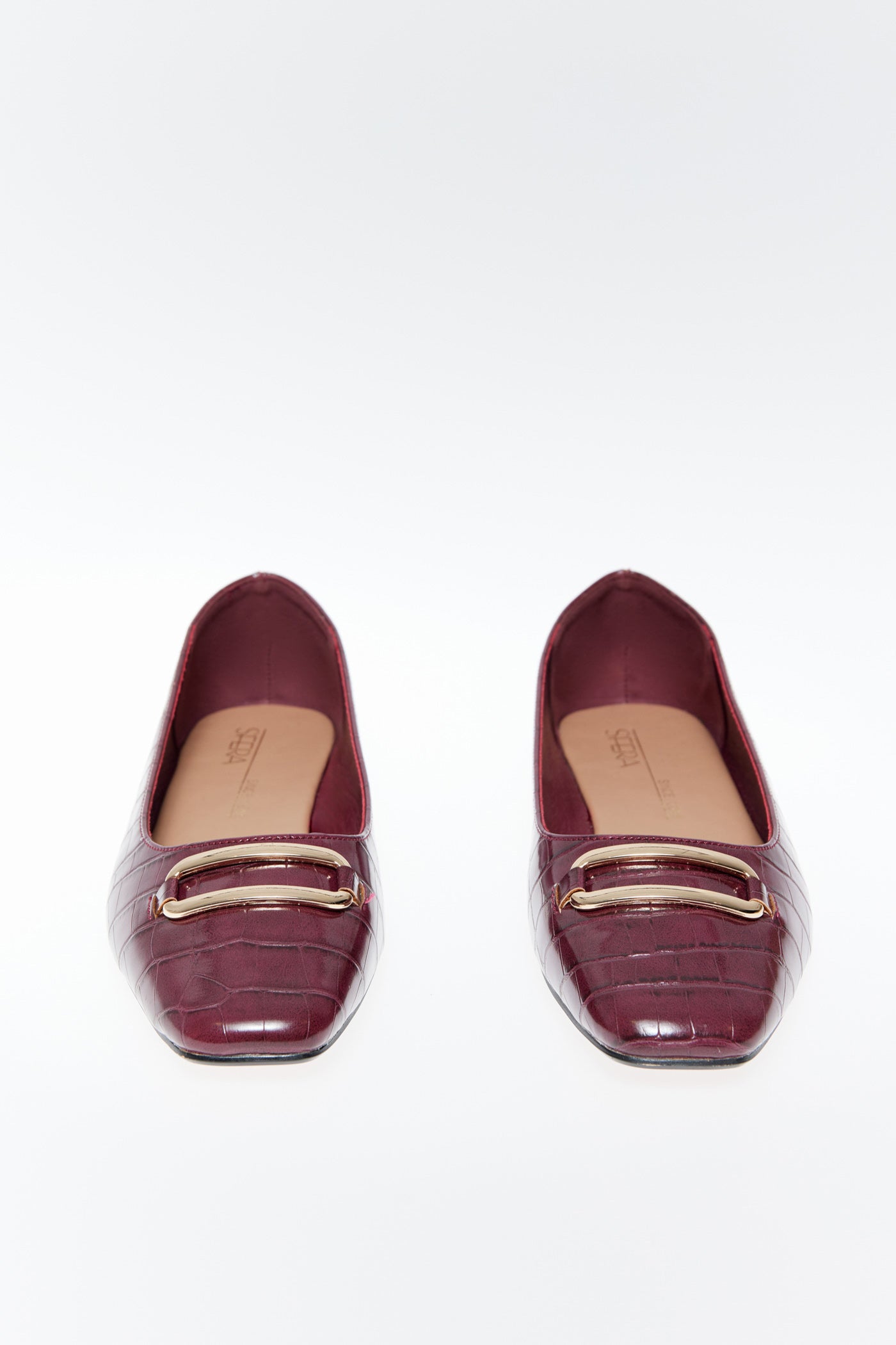 Sfera Croc Ballerina Pump - Red 4 Shaws Department Stores