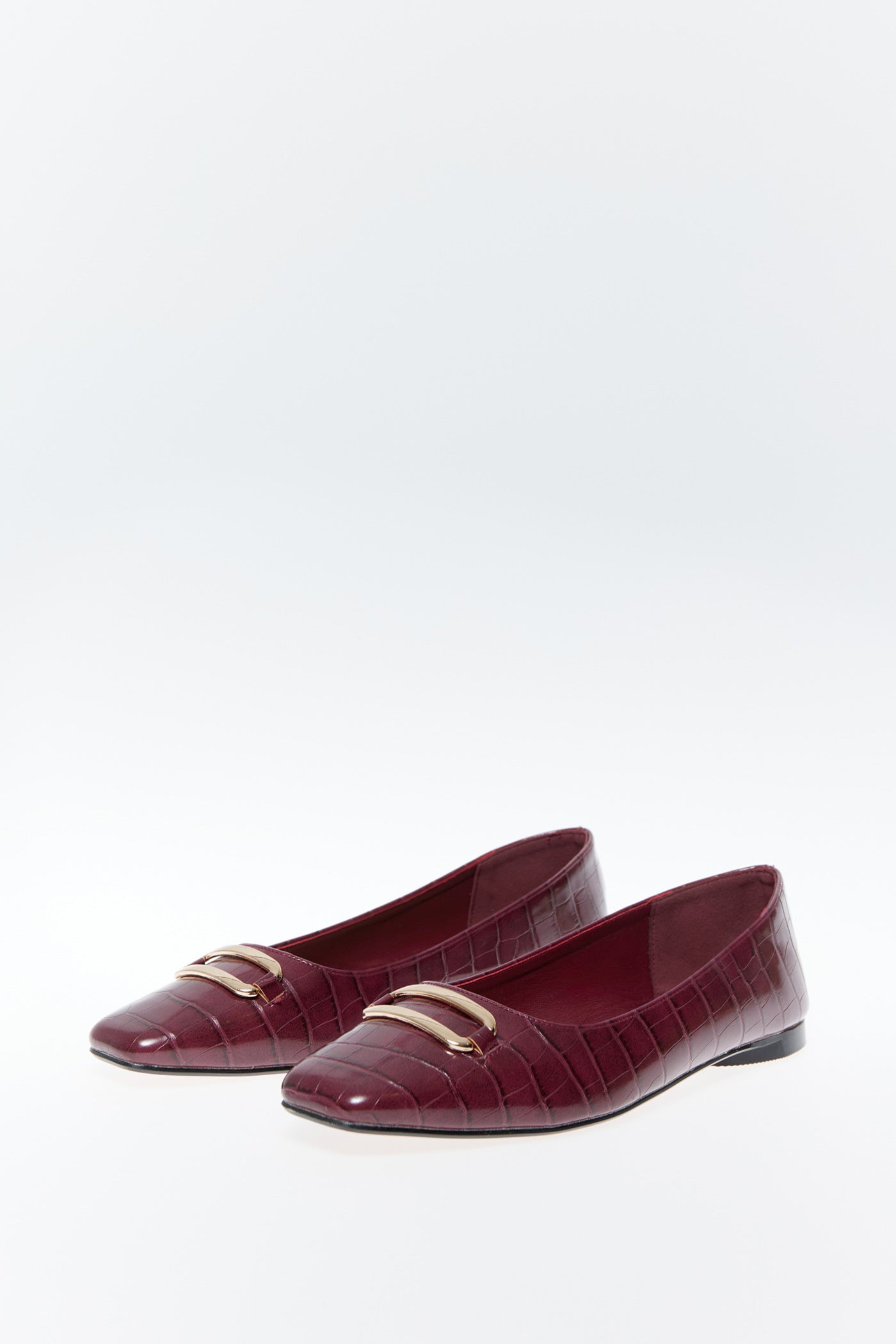 Sfera Croc Ballerina Pump - Red 1 Shaws Department Stores