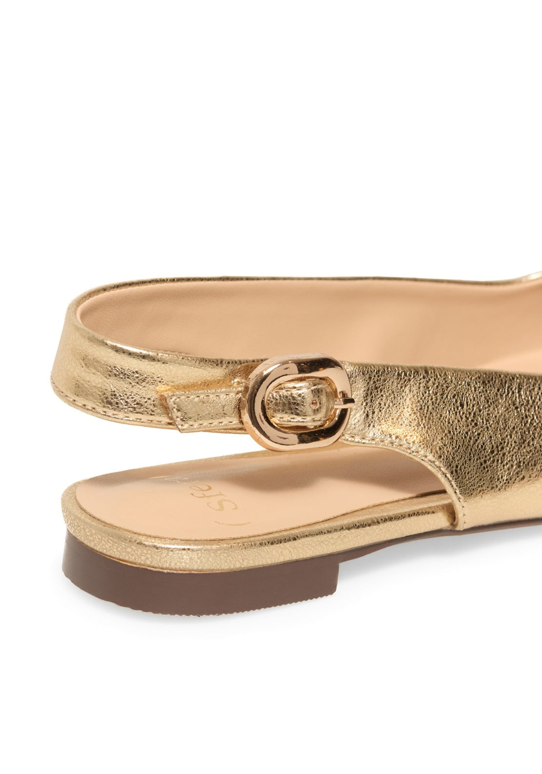Metallic Slingback Ballet Flat - Gold