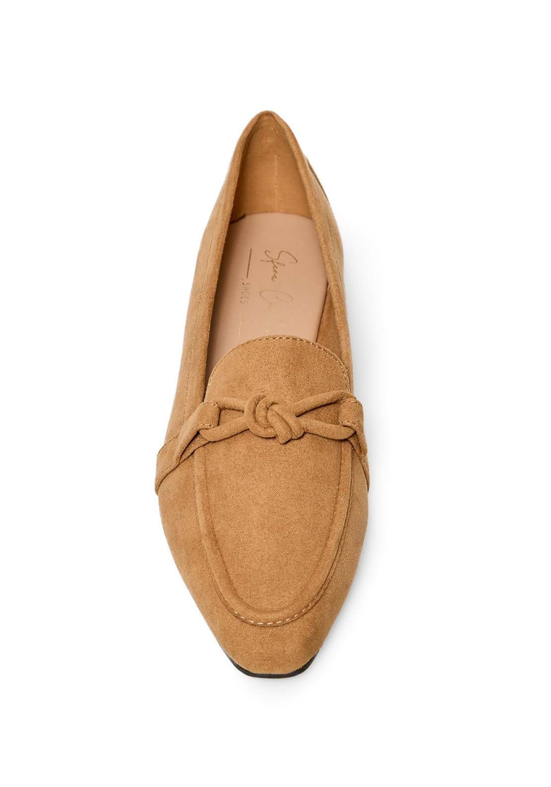 Special Bow Slippers - Camel