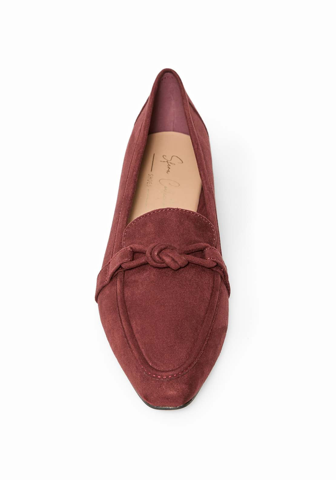 Special Bow Slippers - Wine