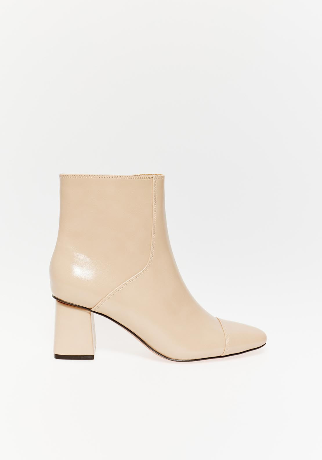 Sfera Heeled Bootie - Ecru 4 Shaws Department Stores