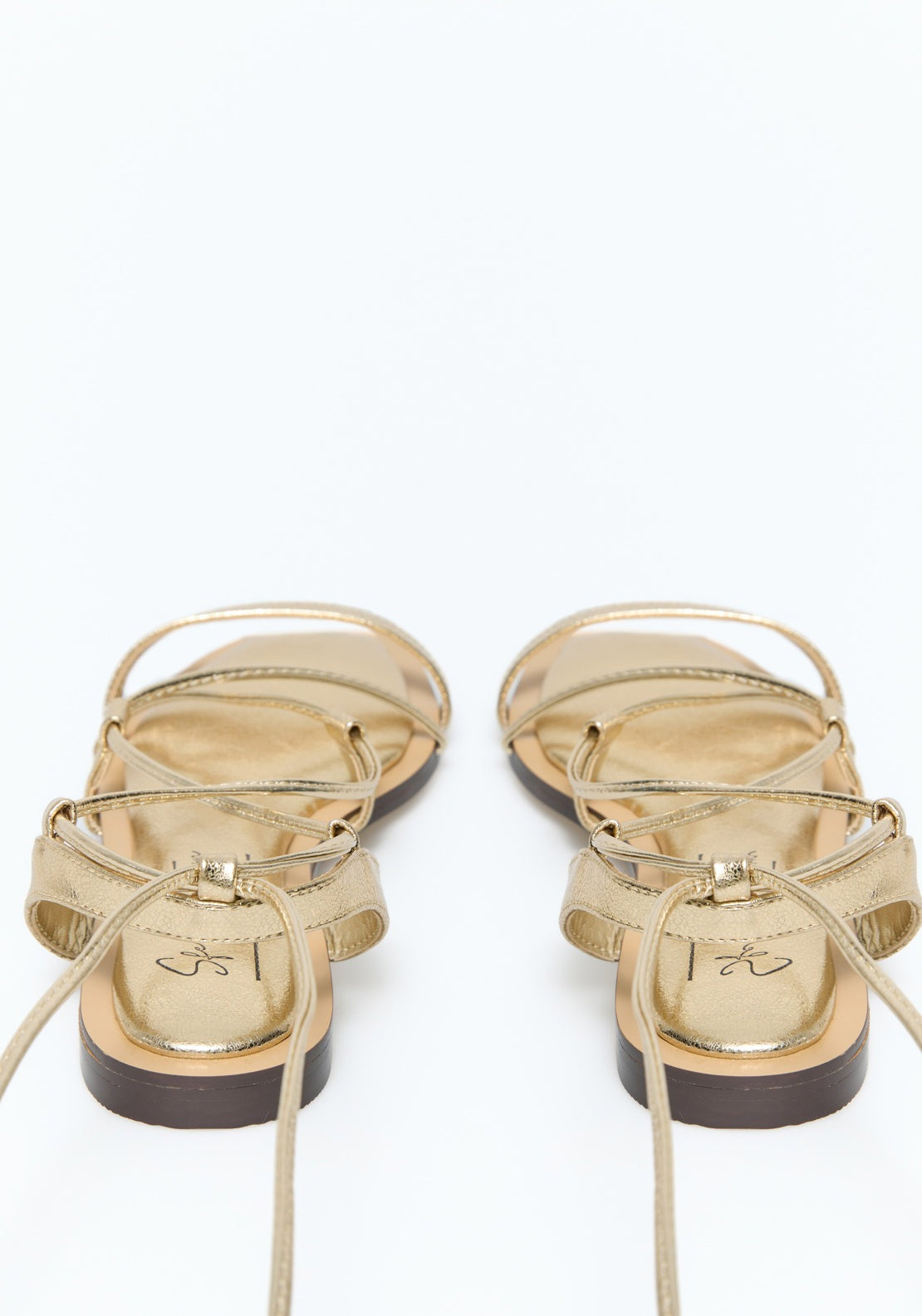 Sfera Metallic Tied Sandals - Gold 5 Shaws Department Stores
